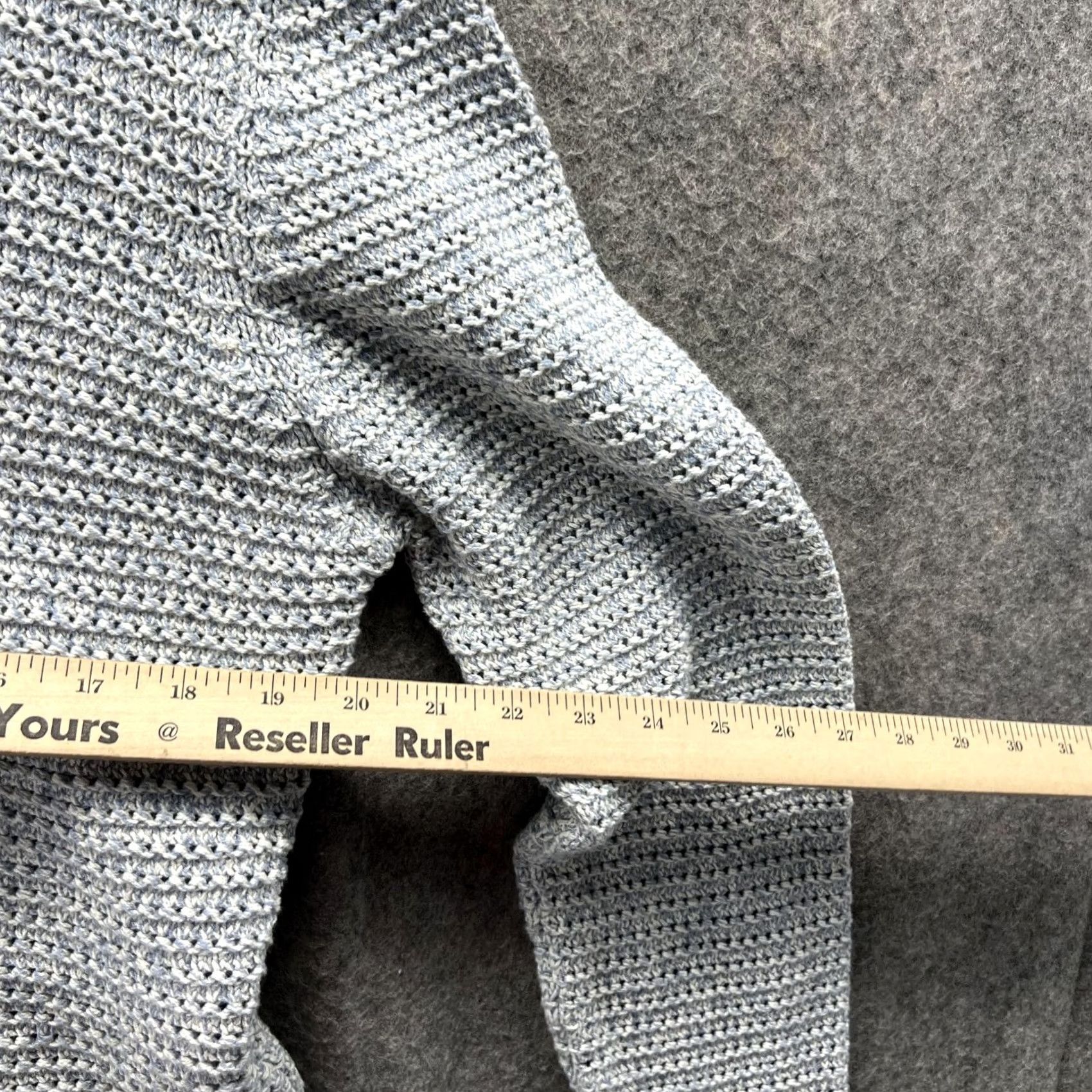 Vintage Indigo Palms Sweater Women Large Gray Full Zip Fleece Casual Jacket Knitted Size L / US 10 / IT 46 - 6 Thumbnail