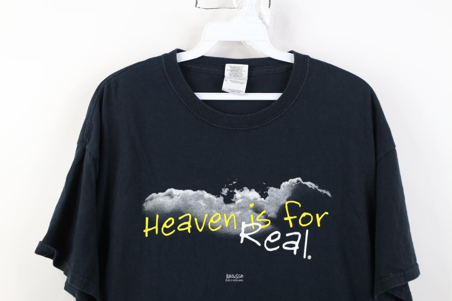 Vintage Vintage Y2K Christian Heaven Is For Real Hebrews T-Shirt Size US L / EU 52-54 / 3 - 2 Thumbnail