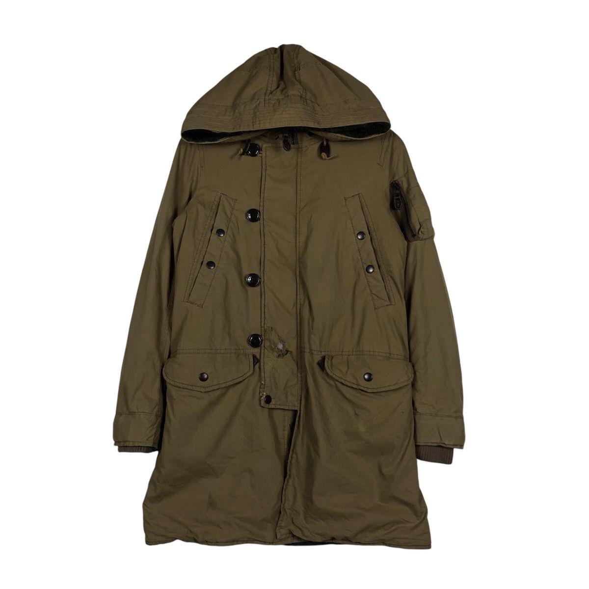 Japanese Brand 📌Vintage Parka Jacket Johnbull Mink Fur Hoodie LGB Chore Size US S / EU 44-46 / 1 - 2 Thumbnail
