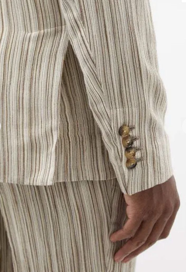 Amiri Stripped Suite or Single Size 44R - 4 Thumbnail