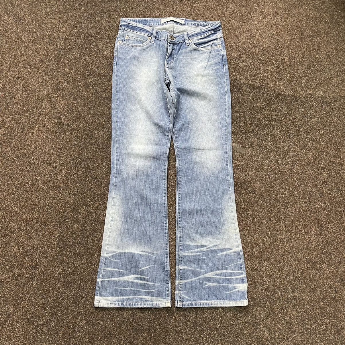 Vintage Vintage Y2K Baggy Flared Jeans Sun Faded Skate Aesthetic Size 34" / US 12 / IT 48 - 9 Thumbnail