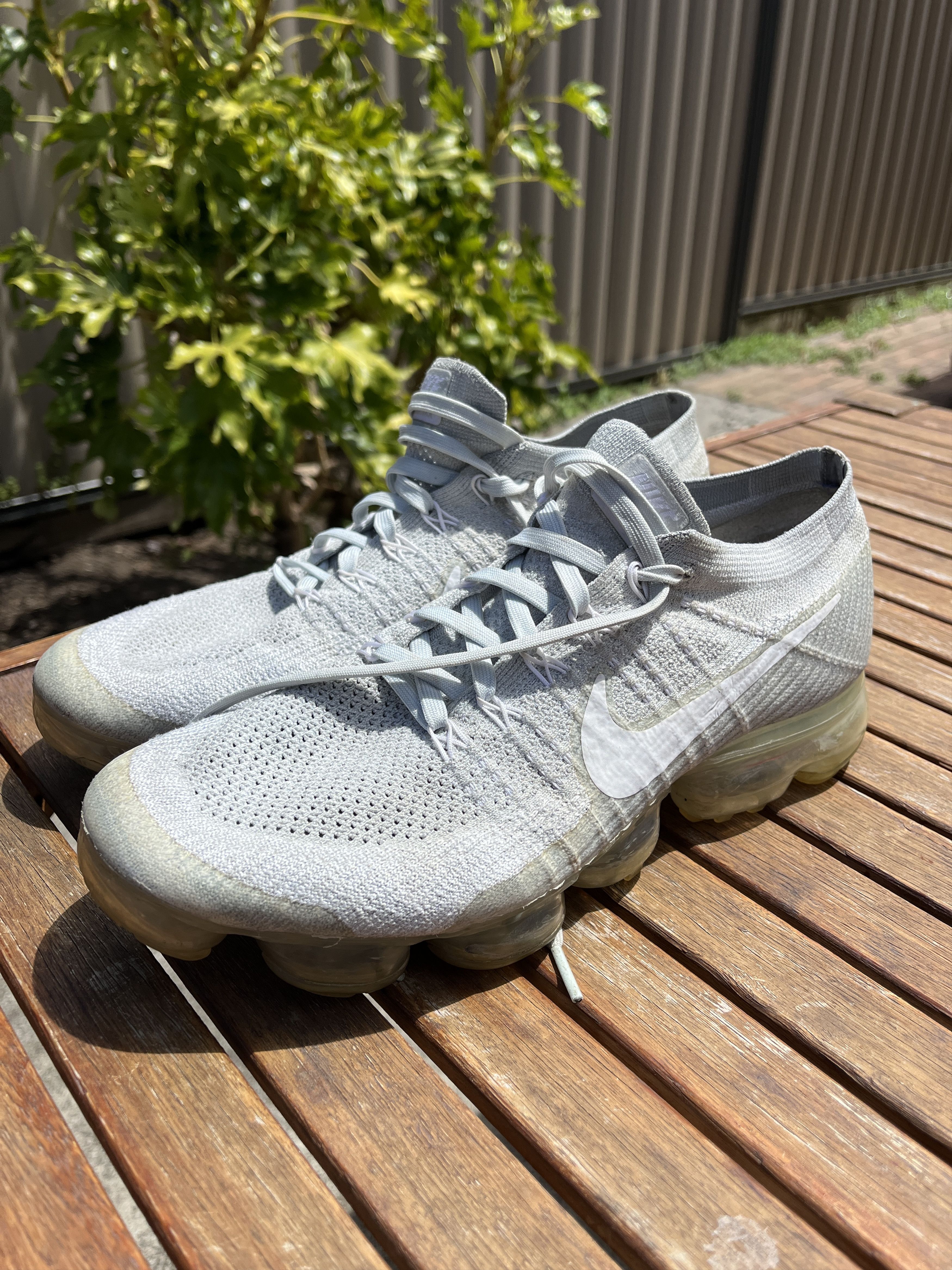 Nike 2017 Nike Vapormax "Triple White" US 10 Size US 10 / EU 43 - 1 Thumbnail