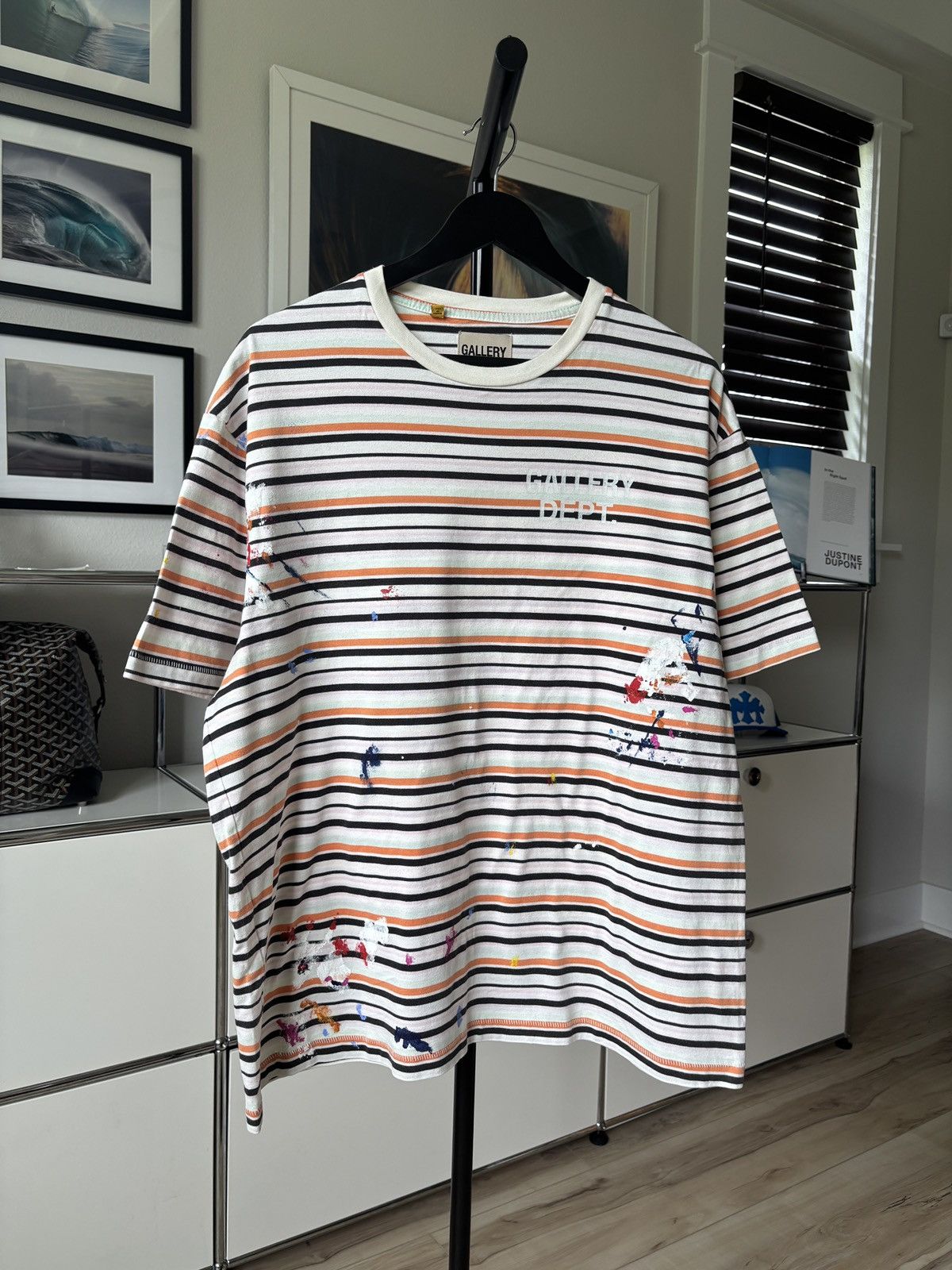 Gallery Dept. PAINTER STRIPED LOGO TEE Size US L / EU 52-54 / 3 - 2 Thumbnail