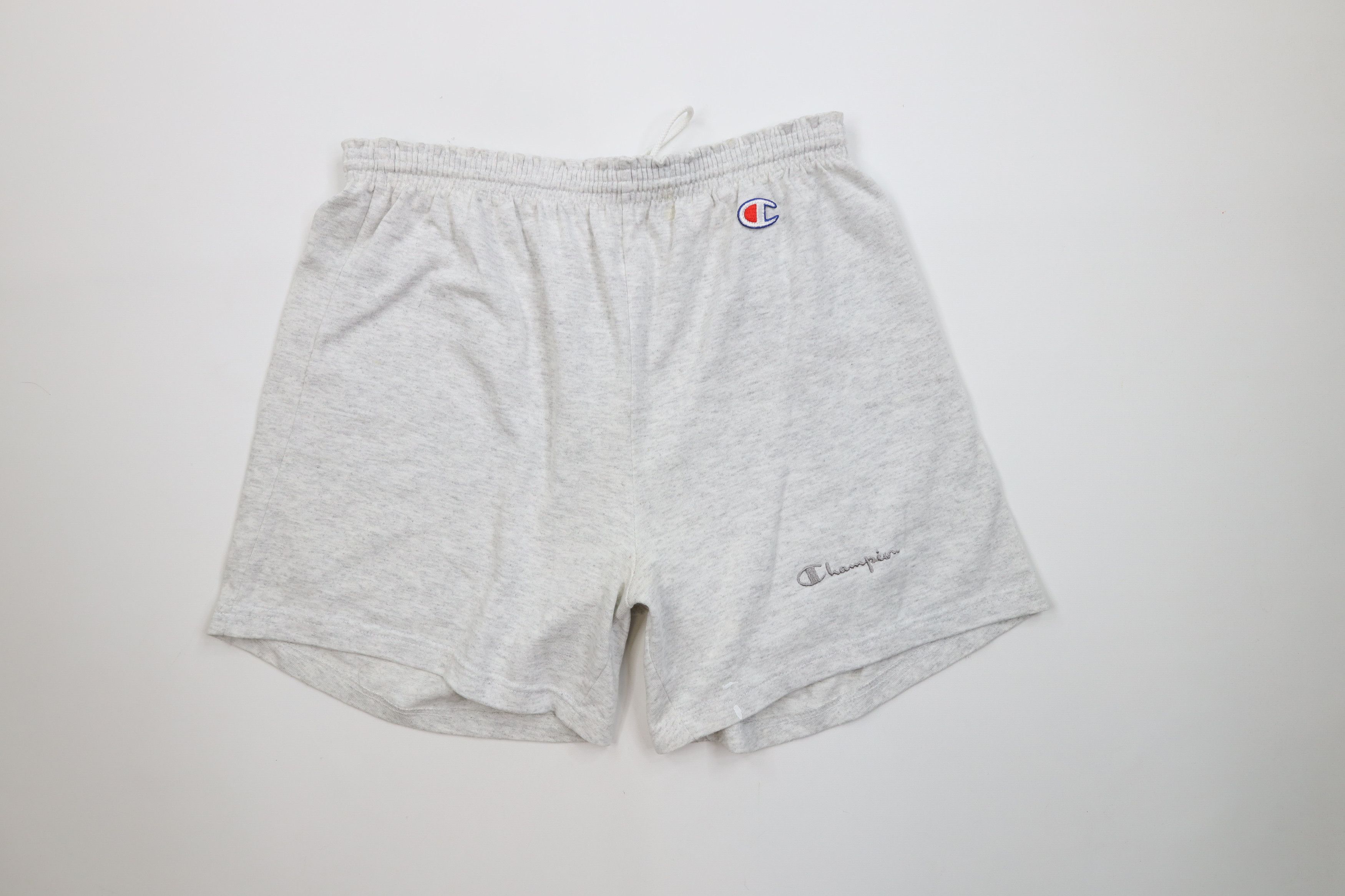Champion Vintage 90s Champion Above Knee Shorts Heather Gray USA Size US 36 / EU 52 - 1 Thumbnail