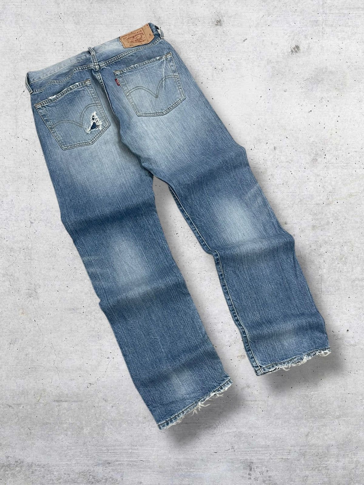 Levi's Vintage Clothing VINTAGE 501 LEVIS USA DESIGNER 90S CLASSIC RIPPED OG DENIM Size US 30 / EU 46 - 12 Thumbnail