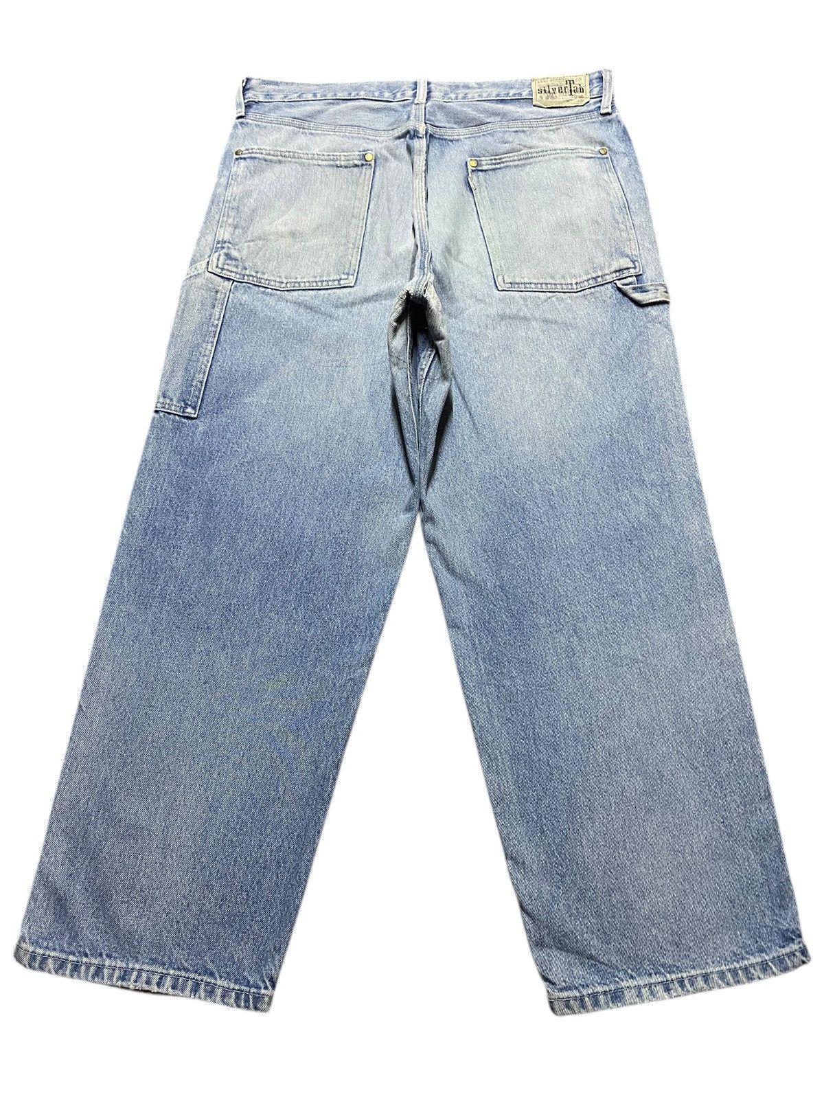 Levi's Vintage Levis Silver Tab Light Wash Baggy Carpenter Jeans Size US 36 / EU 52 - 2 Thumbnail