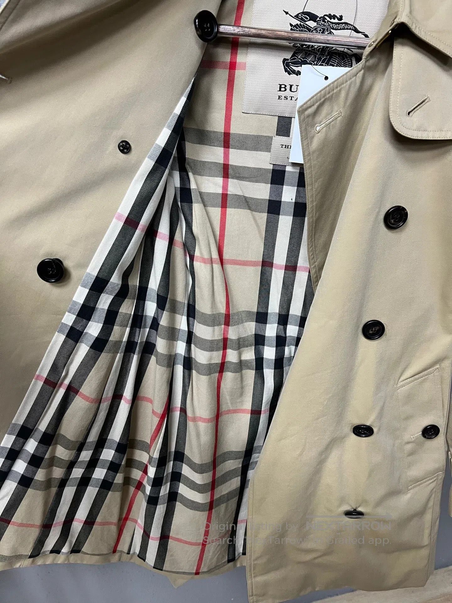 Burberry Burberry Kensington Double-Breasted Plaid Trench Coat| Size XXL / US 16-18 / IT 52-54 - 3 Thumbnail