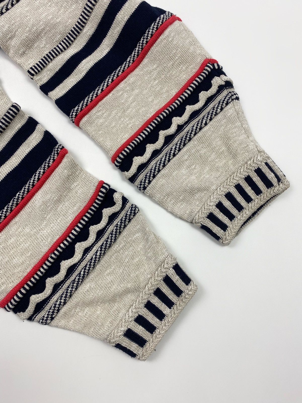 Carlo Colucci 1990’s Vintage Carlo Colucci Coloured 3D Cable Knit Sweater Size US XL / EU 56 / 4 - 13 Thumbnail