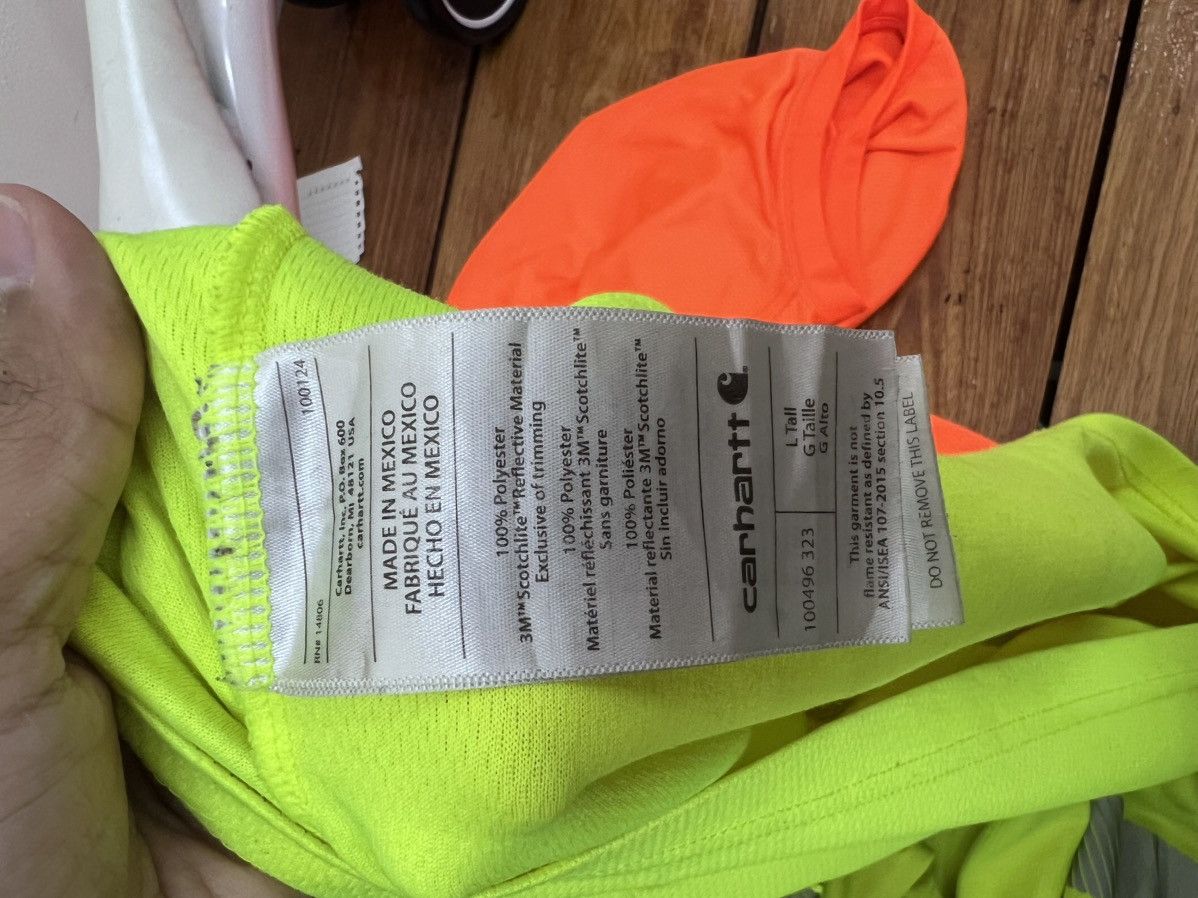 Carhartt 🔥FREESHIPPING🔥 Y2K Neon Thrashed Carhartt Long Sleeve Tee Size US XL / EU 56 / 4 - 8 Thumbnail