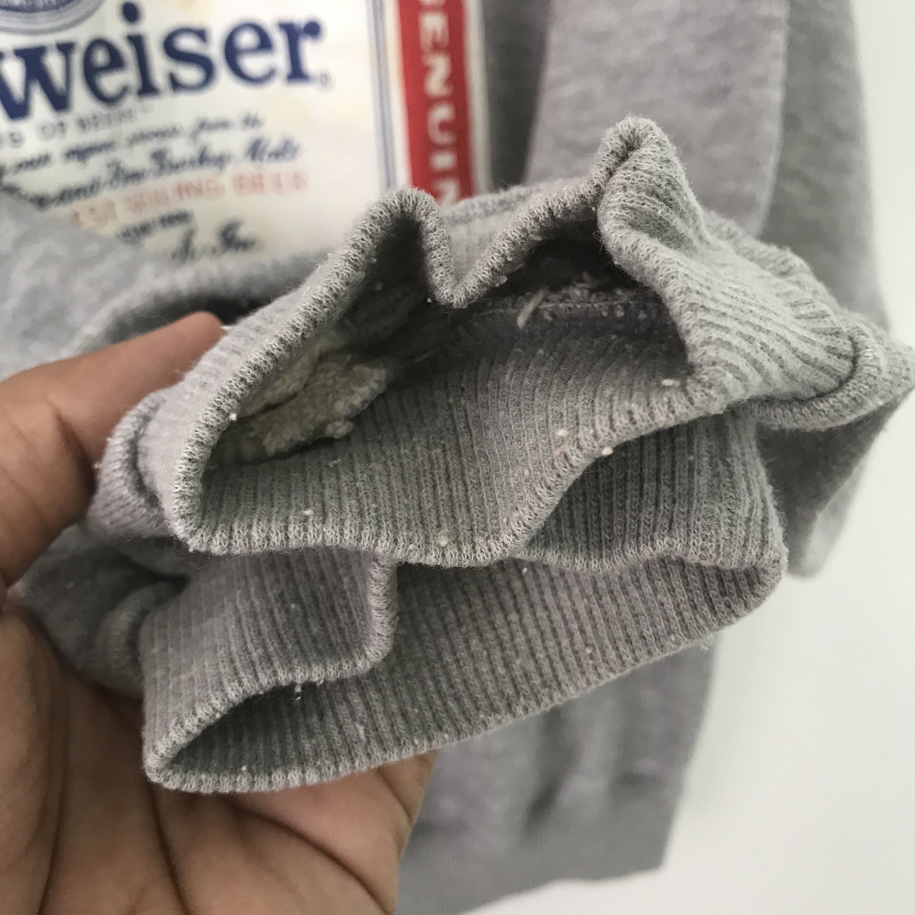 Budweiser vintage sweatshirt budweiser gray backprint - 3611 Size US L / EU 52-54 / 3 - 6 Thumbnail