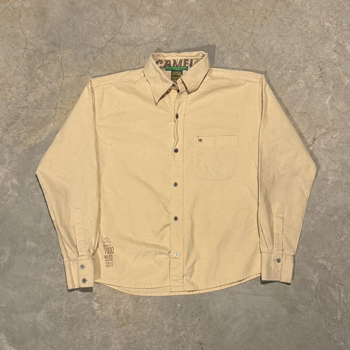 Camel 1990s Camel Trophy Flannel Shirt Cigarette Promo ERD Grunge Size US S / EU 44-46 / 1 - 1 Thumbnail