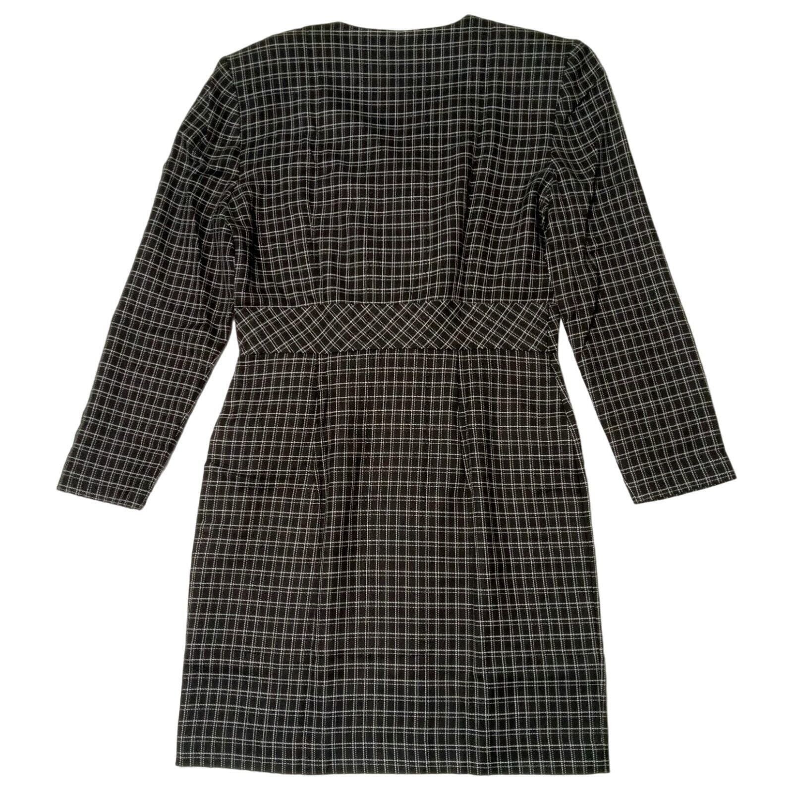 & Other Stories Vintage Leslie Lucks Dress 9/10 Women's Plaid Long Sleeve Size M / US 6-8 / IT 42-44 - 2 Thumbnail