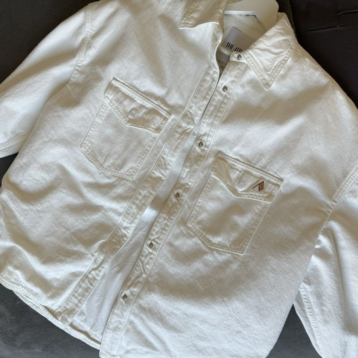 image of The Attico Overshirt Jacket in White, Women's (Size XS)