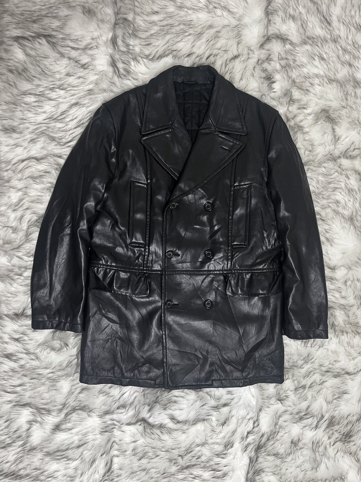 Moschino Moschino 90‘s Leather Trench coat Size US L / EU 52-54 / 3 - 1 Thumbnail