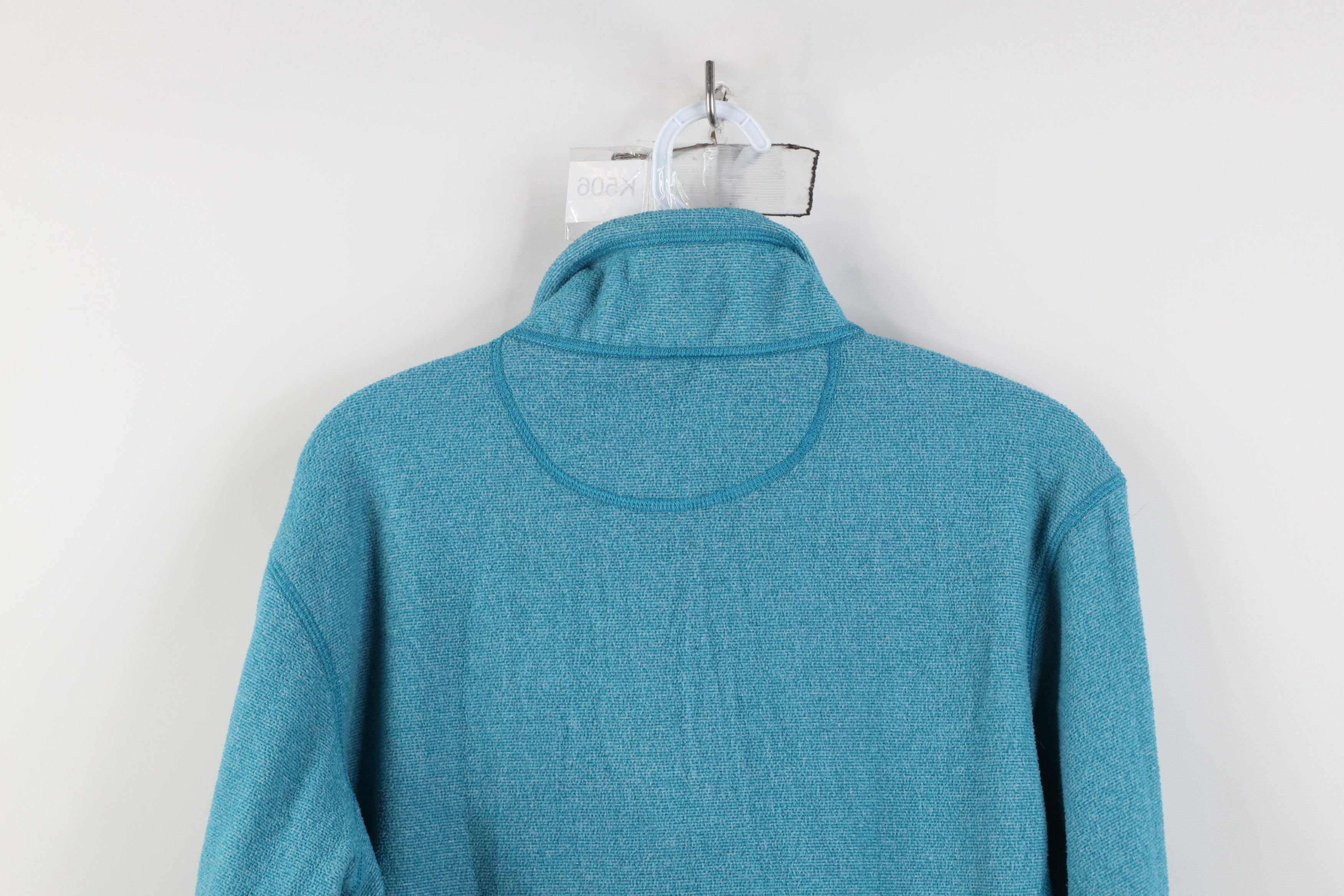 Vintage Alpine Design Fleece 1/4 Half Zip Pullover Sweater Blue Size L / US 10 / IT 46 - 12 Thumbnail