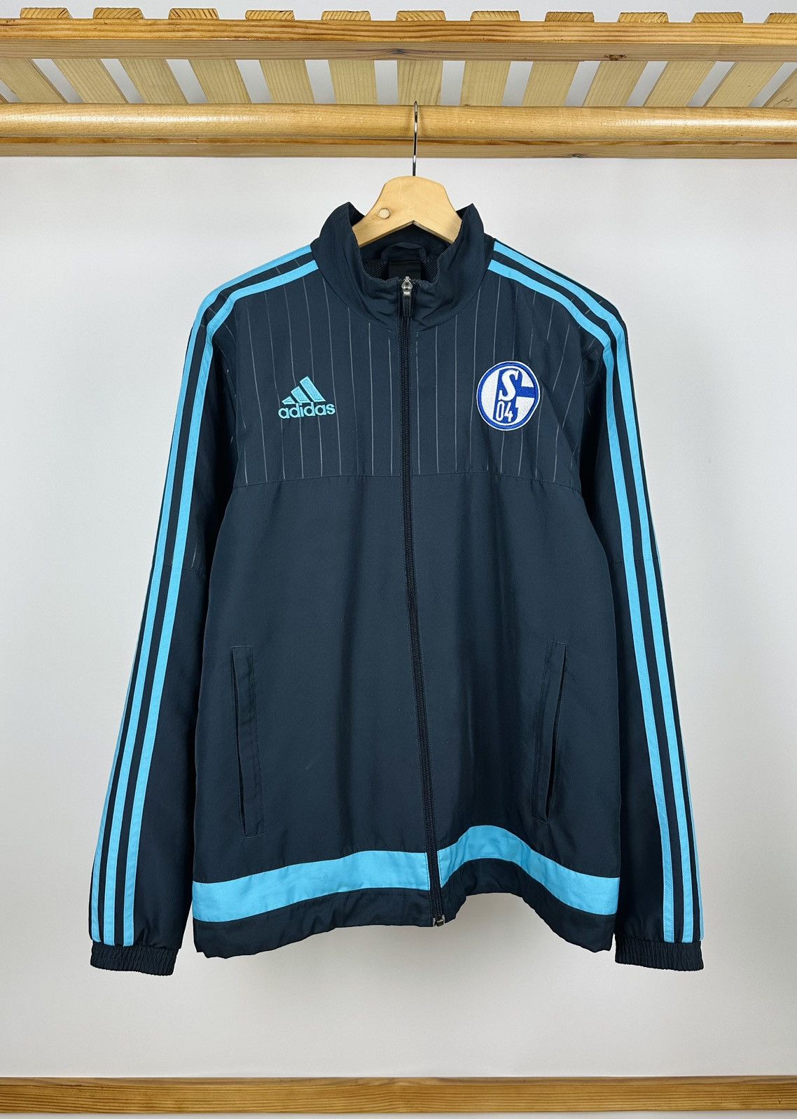 Adidas × UEFA Adidas FC Schalke 04 2015-16 Training Zip Jacket kit top Size US M / EU 48-50 / 2 - 1 Thumbnail