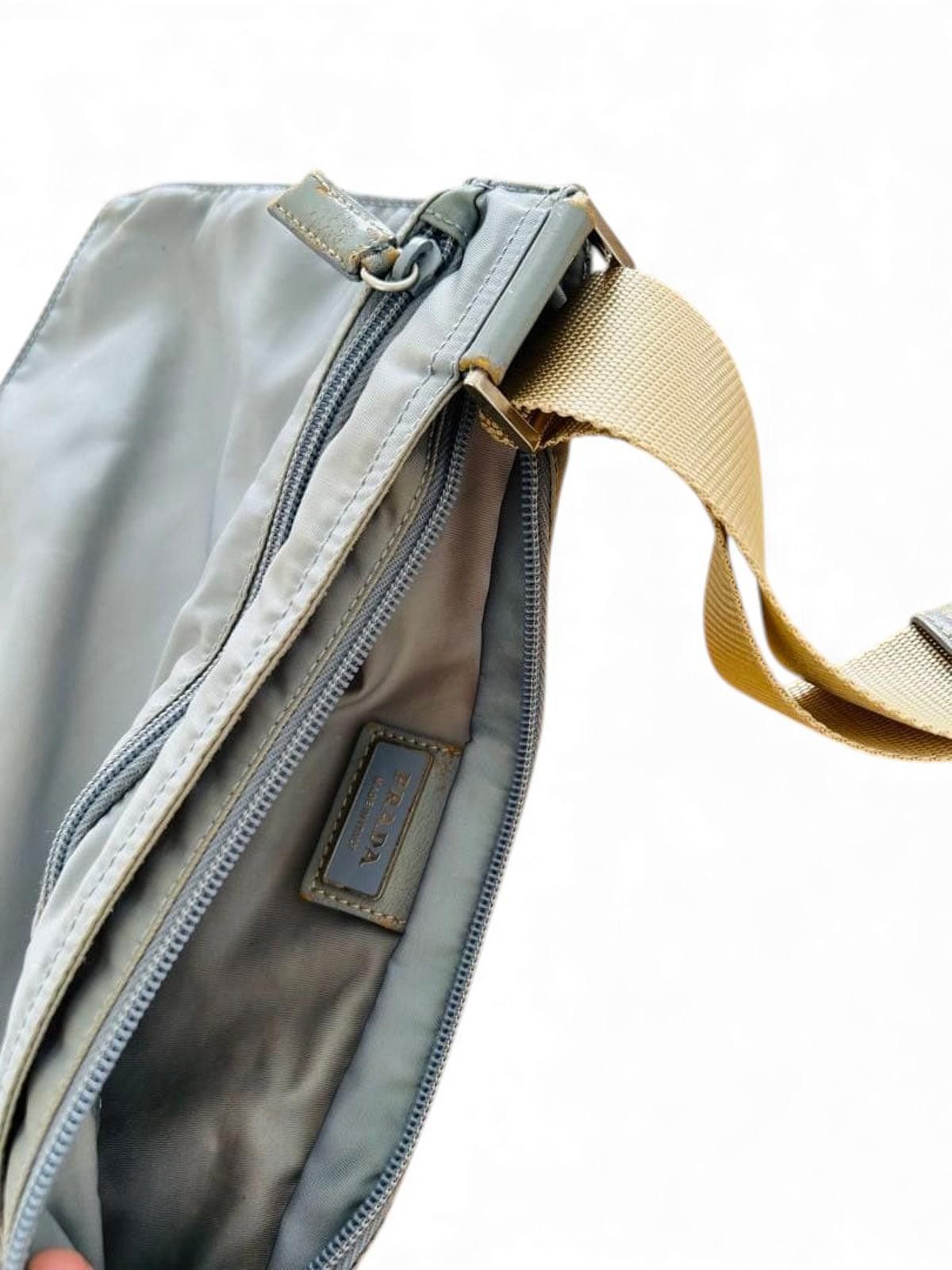 Prada Prada - Light Blue Nylon Shoulder Bag Size ONE SIZE - 5 Thumbnail