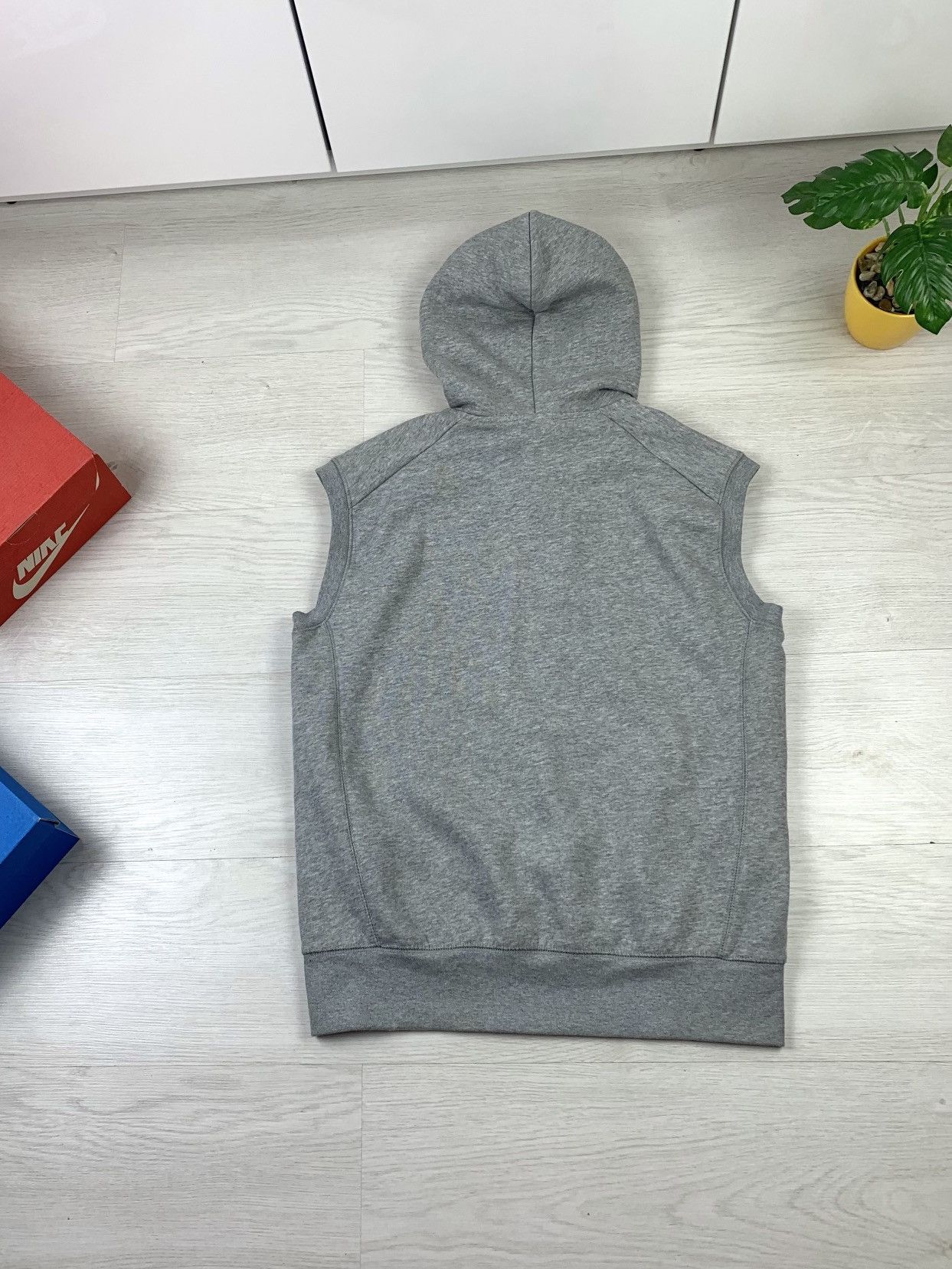 Vintage Nike Vintage Sleeveless Hoodie Zip Jacket Size S Size US S / EU 44-46 / 1 - 9 Thumbnail
