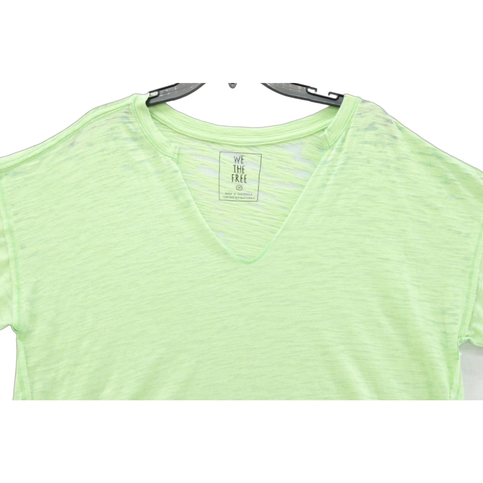 Vintage We The Free Lime Green V Neck Short Sleeve Burnout T Shirt Women M Size M / US 6-8 / IT 42-44 - 1 Thumbnail