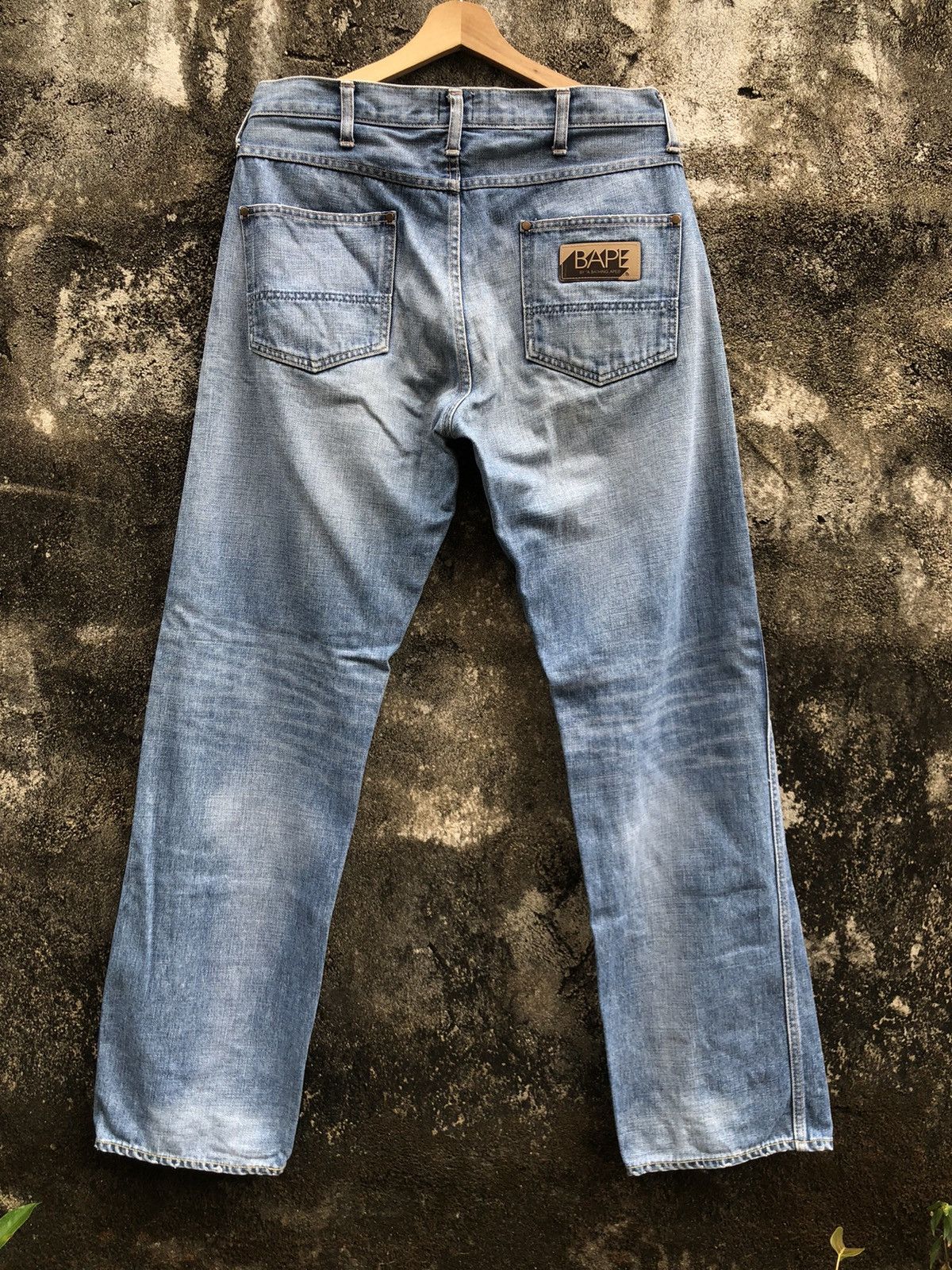 Bape vintage OG Bape A Bathing Ape Denim Jeans Size US 32 / EU 48 - 1 Thumbnail