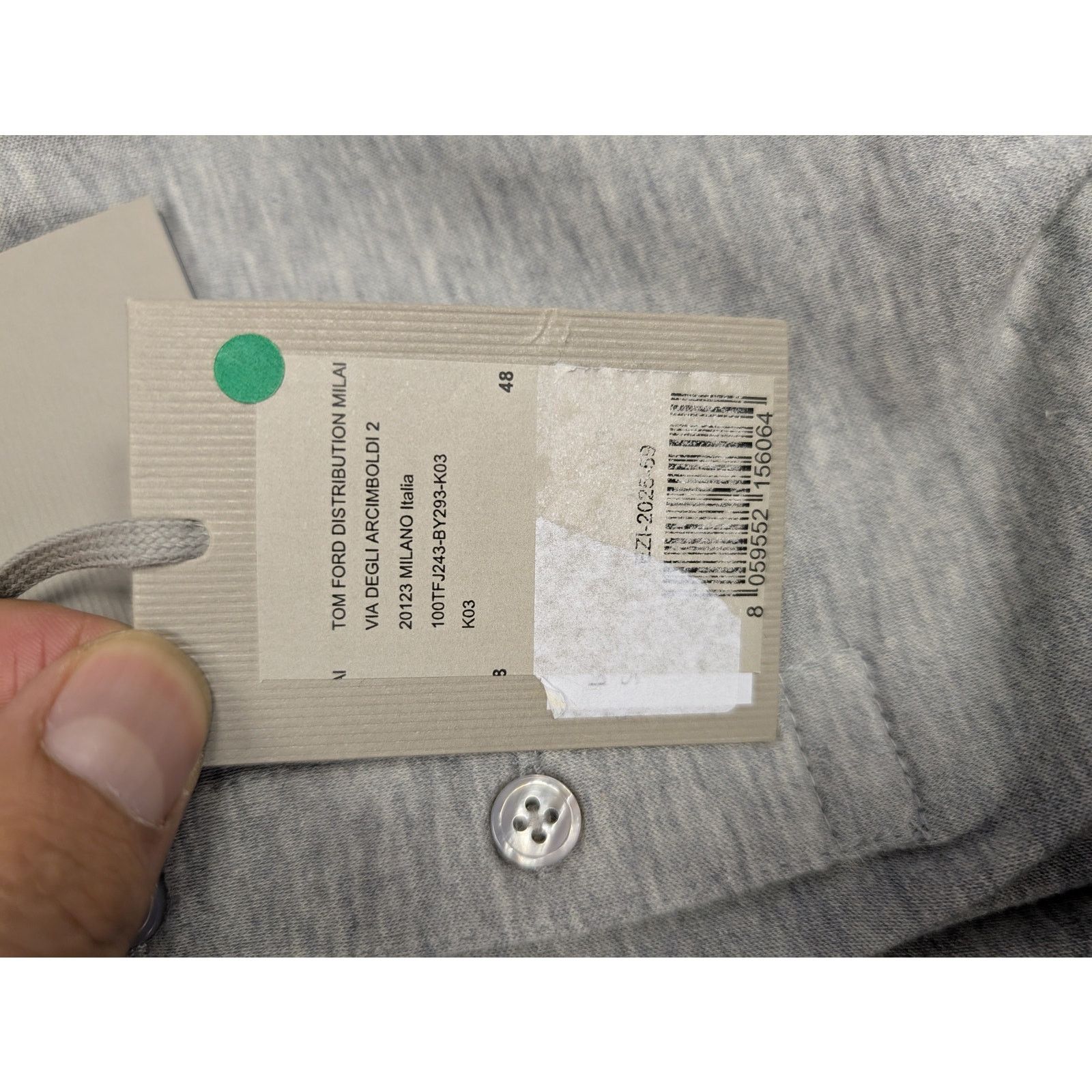 Tom Ford o1rshd1 Henley shirt in Grey Size US M / EU 48-50 / 2 - 18 Thumbnail