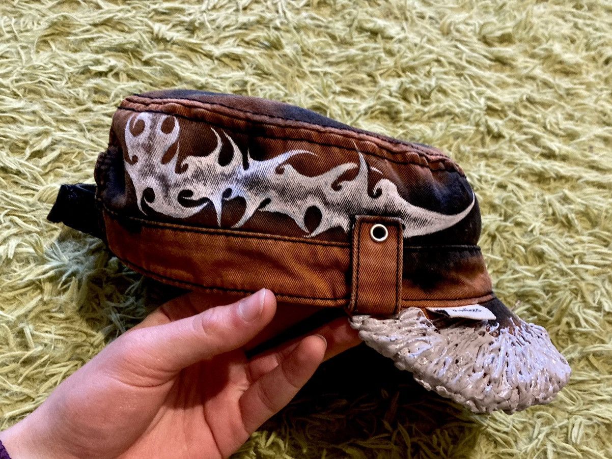 Other Custom Tribal Hat with Rust Effect, Unique Streetwear Cap Size ONE SIZE - 3 Thumbnail