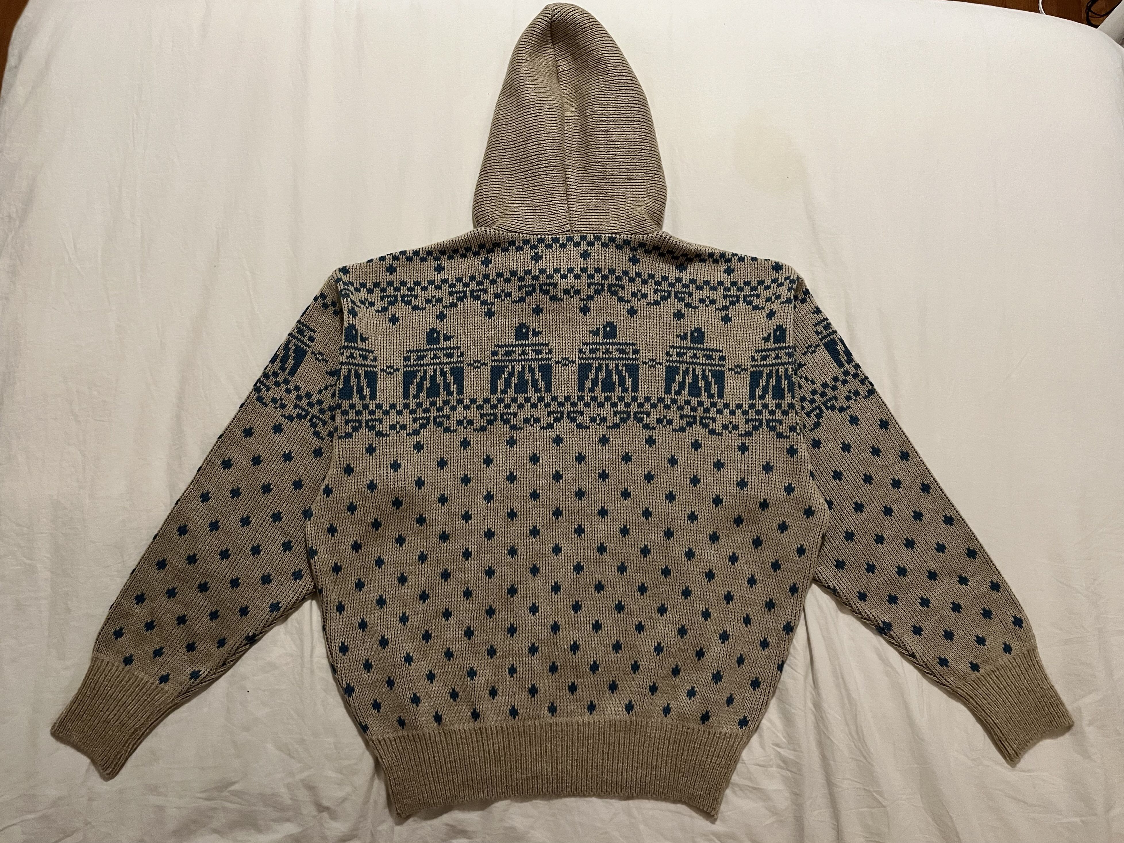 Kapital 5G Jacquard Knit Hood Sweater (Santo Domingo) Size US L / EU 52-54 / 3 - 2 Thumbnail