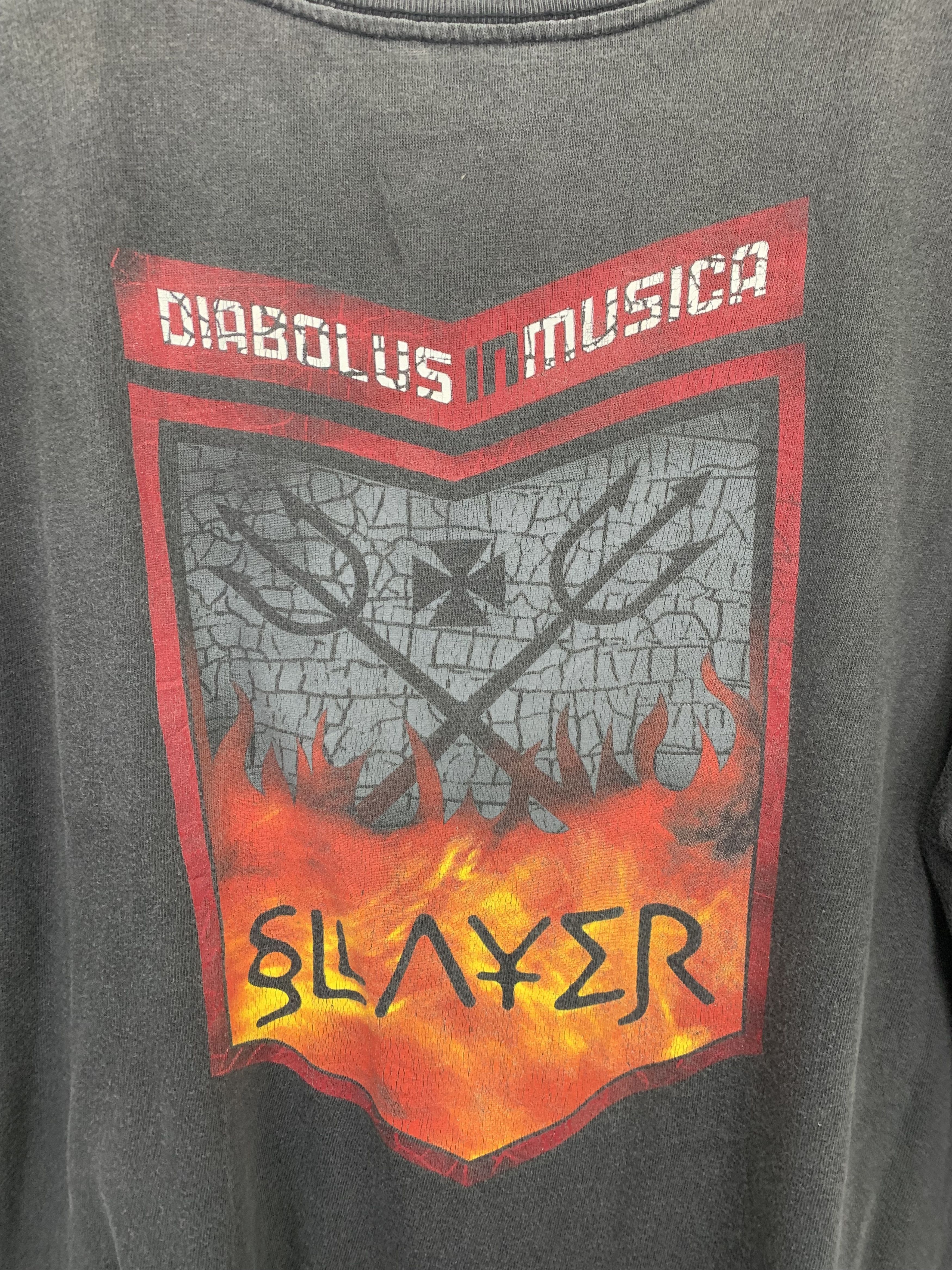 Band Tees × Slayer × Vintage Vintage 90s Slayer Band T Shirt TA0187 Size US L / EU 52-54 / 3 - 9 Thumbnail