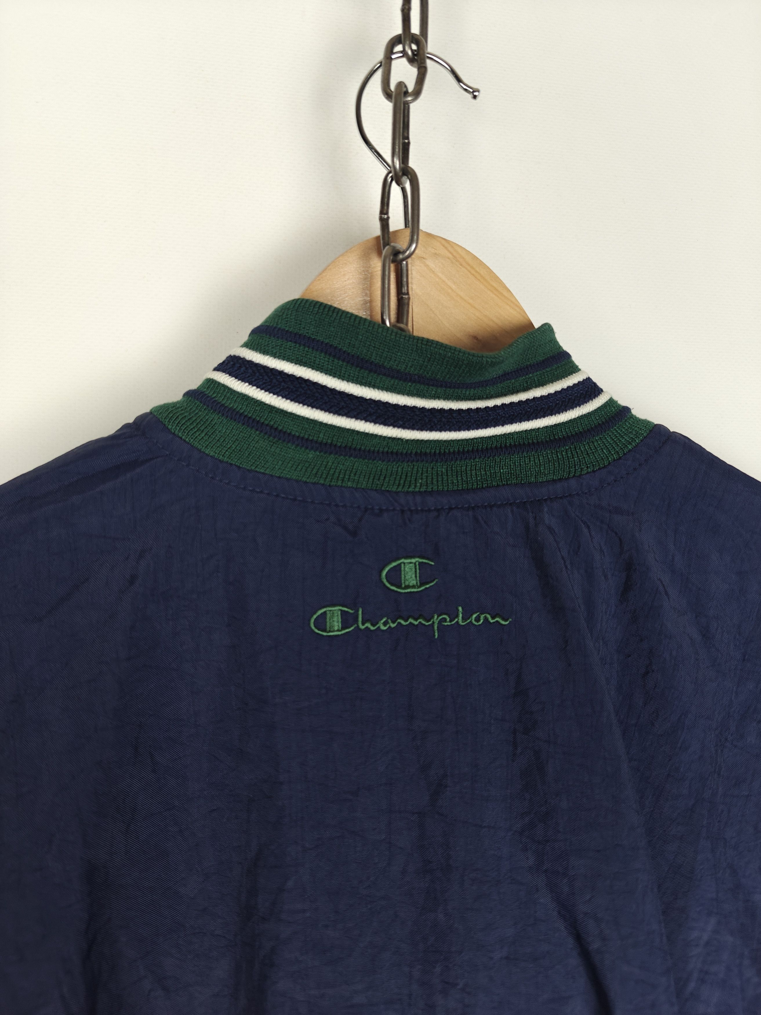 Champion Champion Jacket VTG 1/4 Zip Nylon Blue size XL Size US XL / EU 56 / 4 - 10 Thumbnail