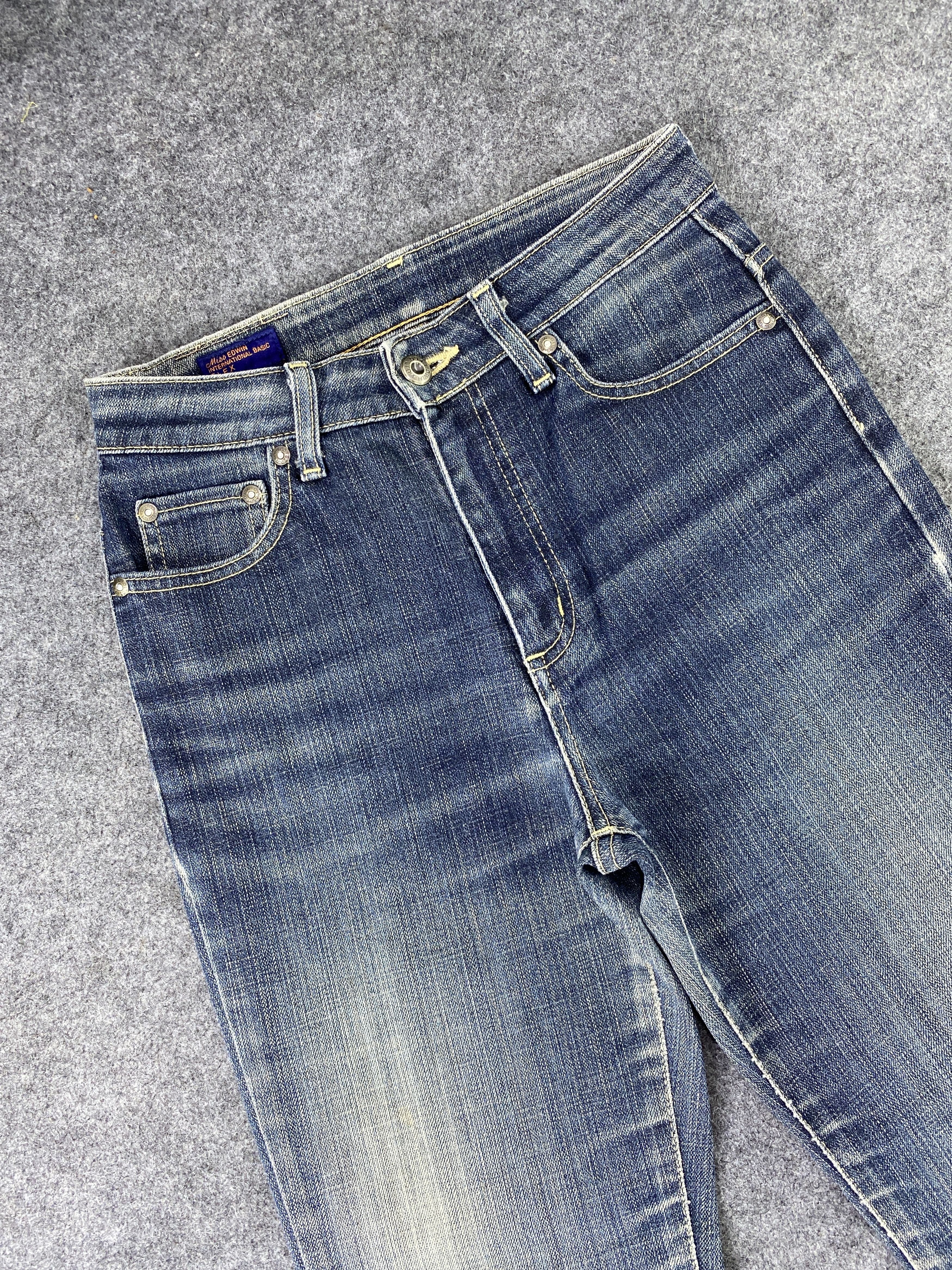 Edwin Vintage Edwin Distressed Wash Flare Jeans - J1076 Size 26" / US 2 / IT 38 - 5 Thumbnail
