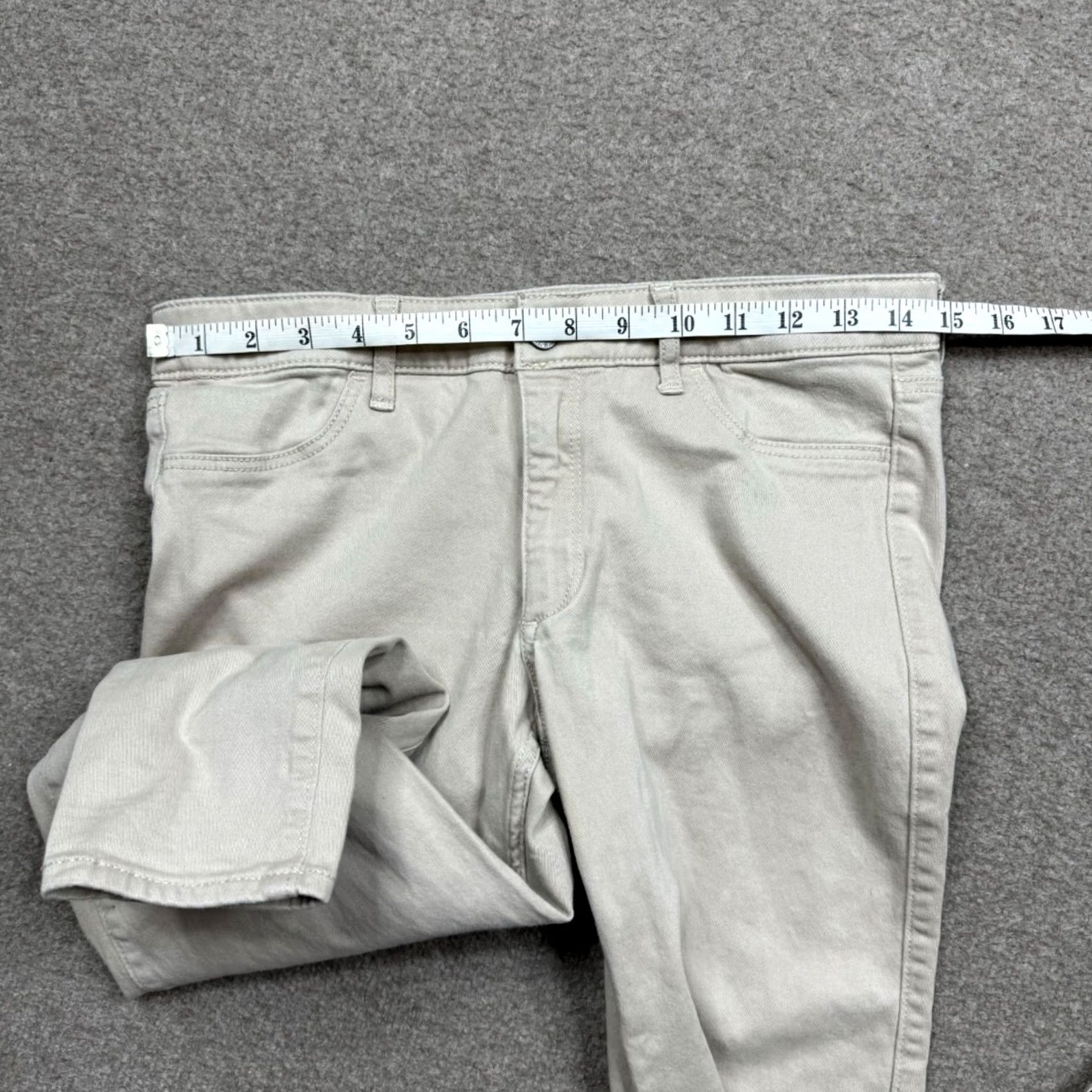 Abercrombie & Fitch Abercrombie & Fitch Pants Womens Size 6 Beige Corduroy Skinny Regular Inseam 27" City USA Pocket Set - 29 Waist Front Flat Leg Style Skinny" Size 28" / US 6 / IT 42 - 4 Thumbnail