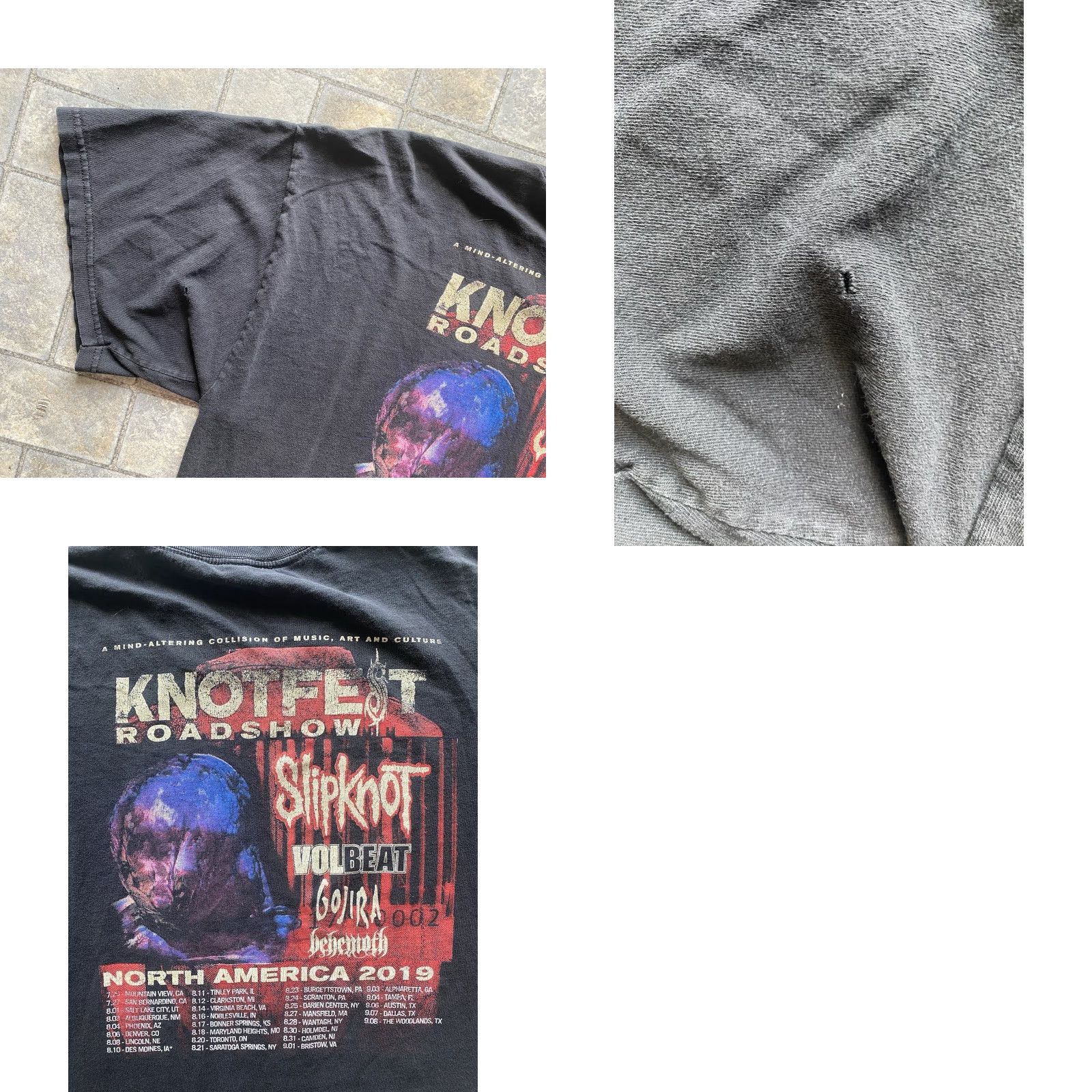 Vintage Knotfest Roadshow Slipknot Band Graphic Tee Alstyle Men XL T-Shirt Black Short Sleeve 2019 Band Mens XL Size US XL / EU 56 / 4 - 10 Thumbnail