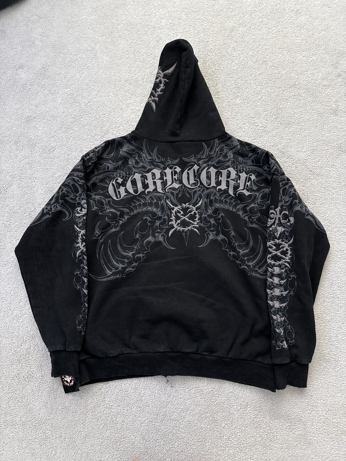 Ken Carson Ken Carson Affliction Gorecore Lament Zip Up Hoodie Size XL Size US XL / EU 56 / 4 - 5 Thumbnail