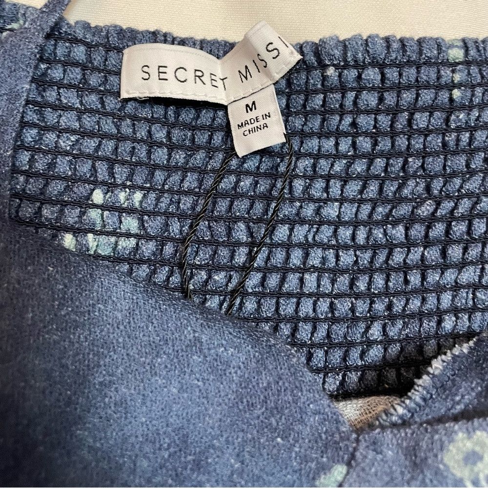 Other NWT New $418 Secret Mission Boutique Phoenix Blue Cotton Dr Size M / US 6-8 / IT 42-44 - 5 Thumbnail