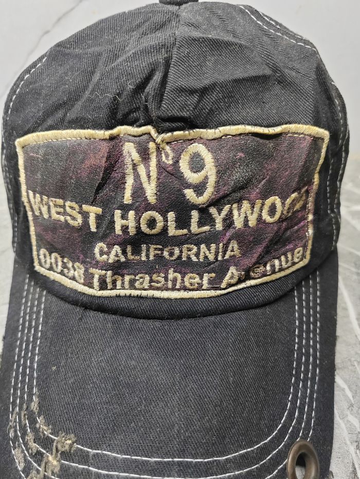 Japanese Brand Vintage West Hollywood Distressed Style Cap Hat Size ONE SIZE - 3 Thumbnail