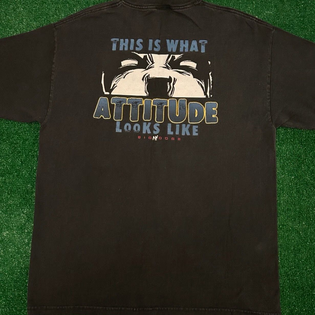 Big Dogs VINTAGE 90s Big Dogs This What Attitude Looks Like VTG Shirt Mens Size Large White Short Sleeve T-Shirt, 90s, Funny, Mens Size US L / EU 52-54 / 3 - 4 Thumbnail