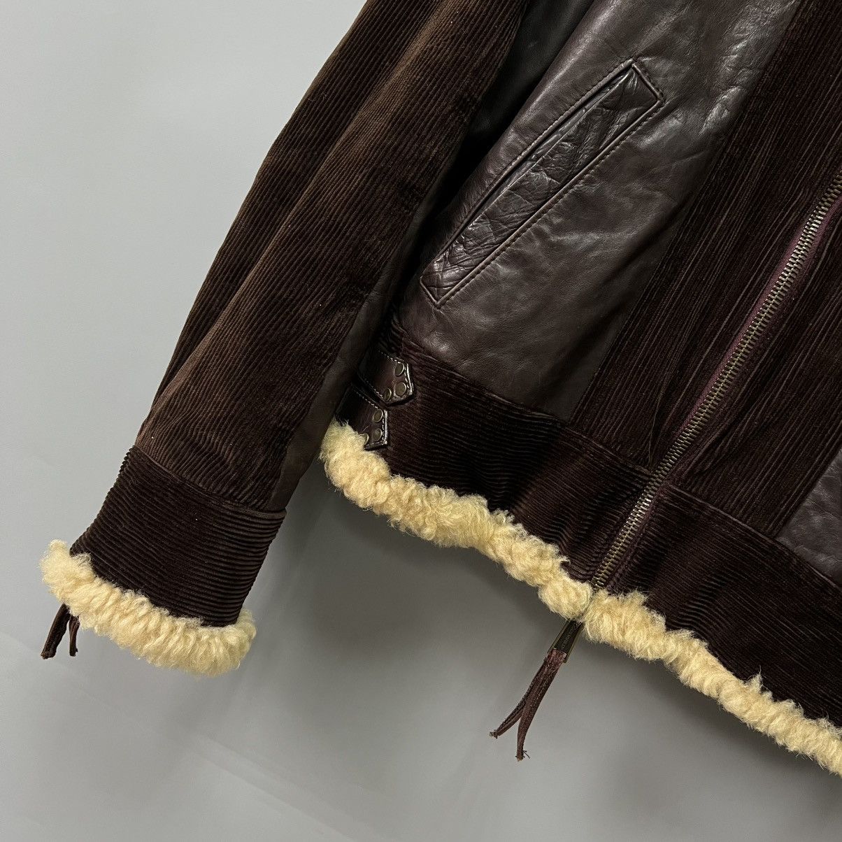Dsquared2 Dsquared Hybrid Leather Shearling Jacket AW04 Vintage RARE Size US L / EU 52-54 / 3 - 23 Thumbnail