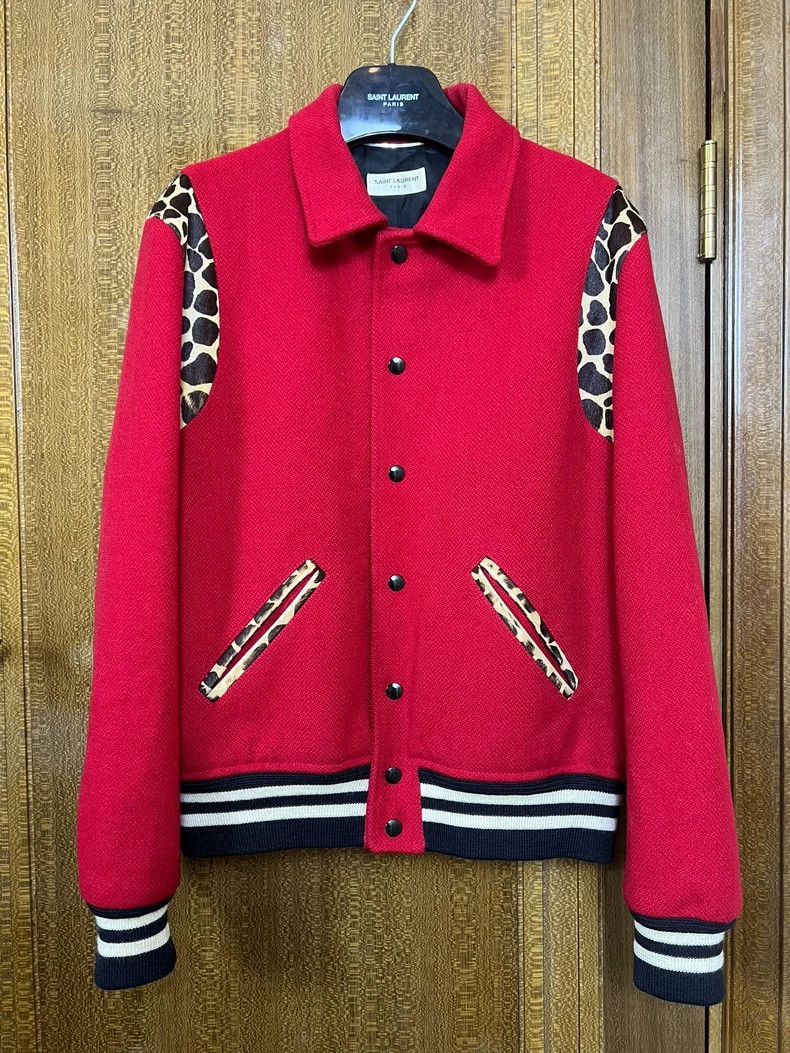 Saint Laurent Paris Saint Laurent Paris 14fw leopard print baseball jersey-2508 Size US M / EU 48-50 / 2 - 1 Thumbnail
