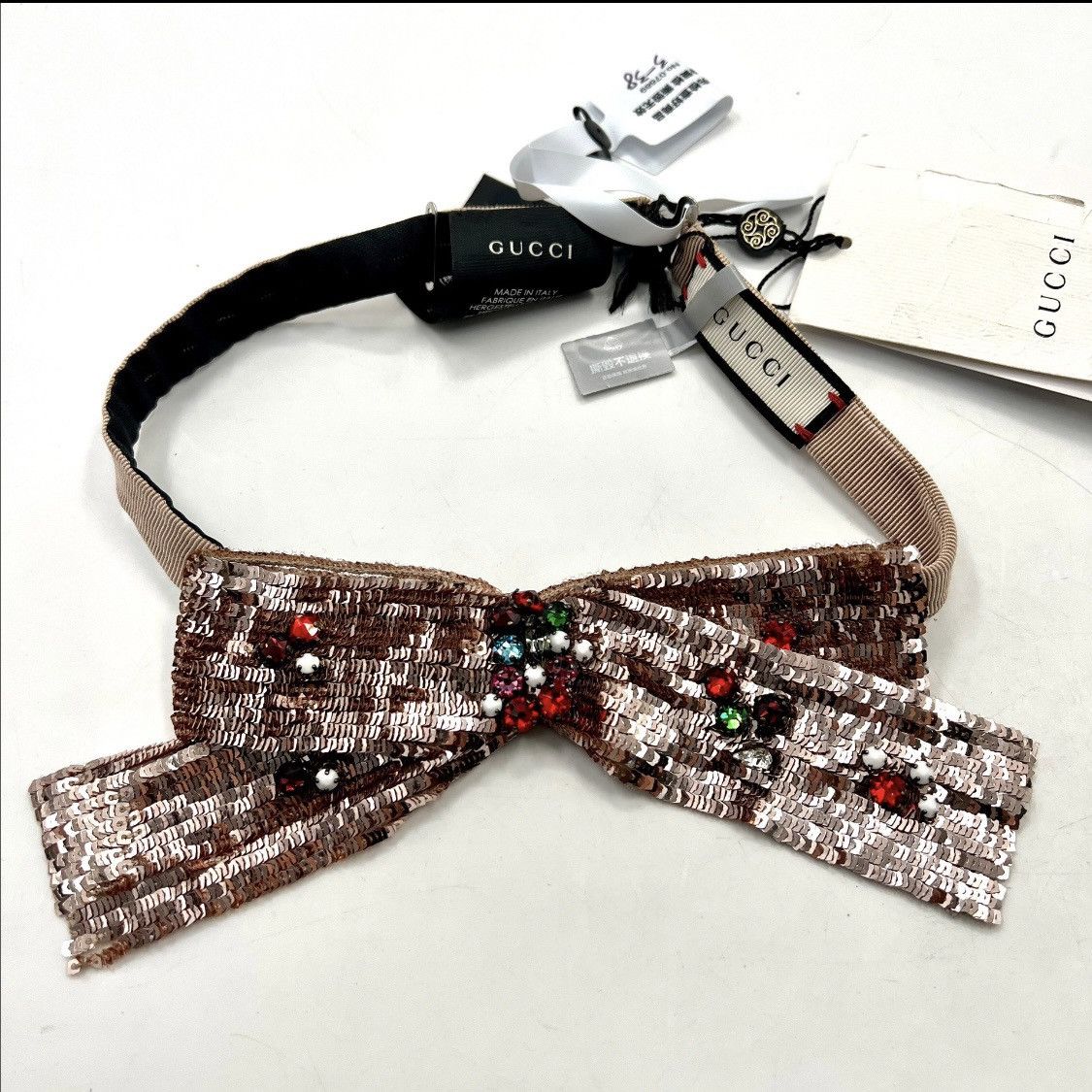 Gucci Gucci Sequin-embellished bow tie Size ONE SIZE - 2 Thumbnail