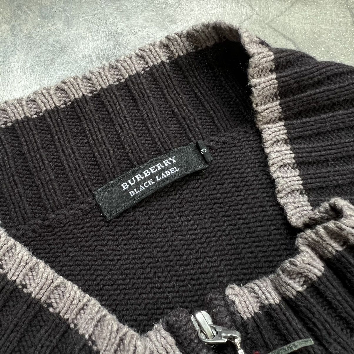Burberry Burberry Black Label Zip Up Knit Jacket Size US L / EU 52-54 / 3 - 6 Thumbnail