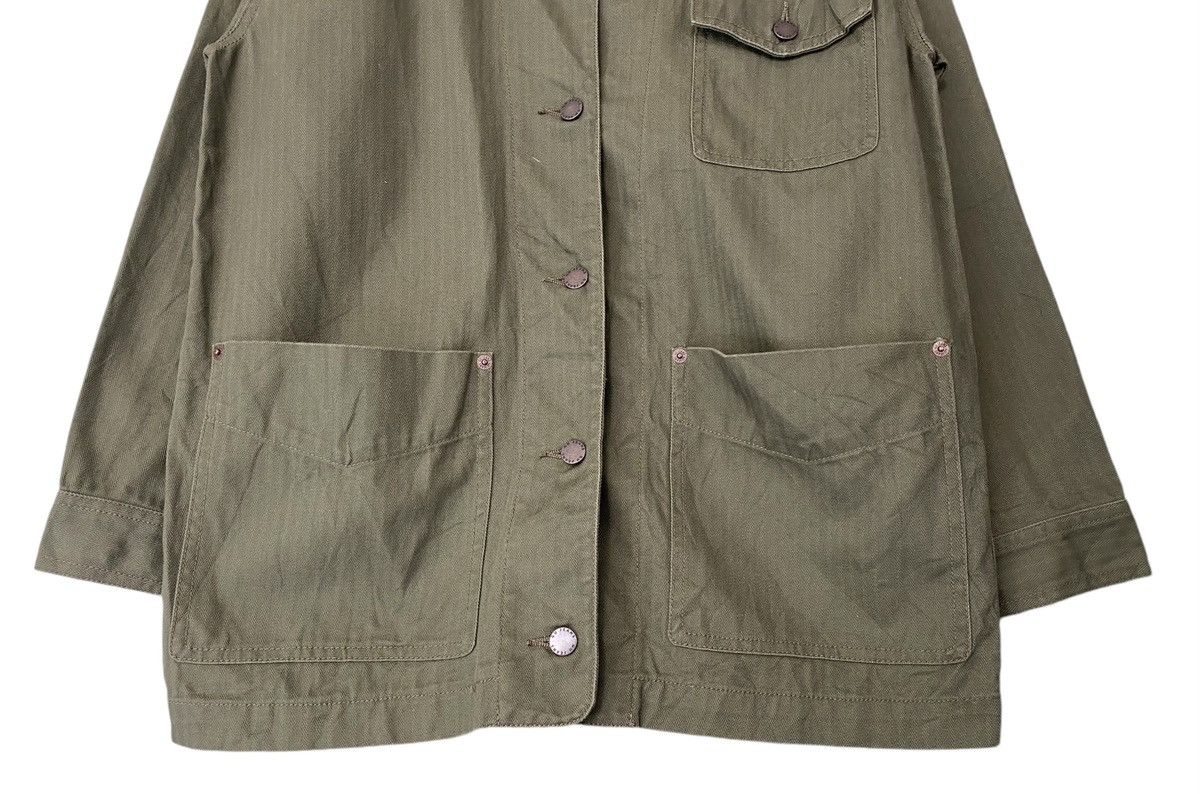 Uniqlo GU JEANS Chore Jacket Army Green Size US L / EU 52-54 / 3 - 4 Thumbnail