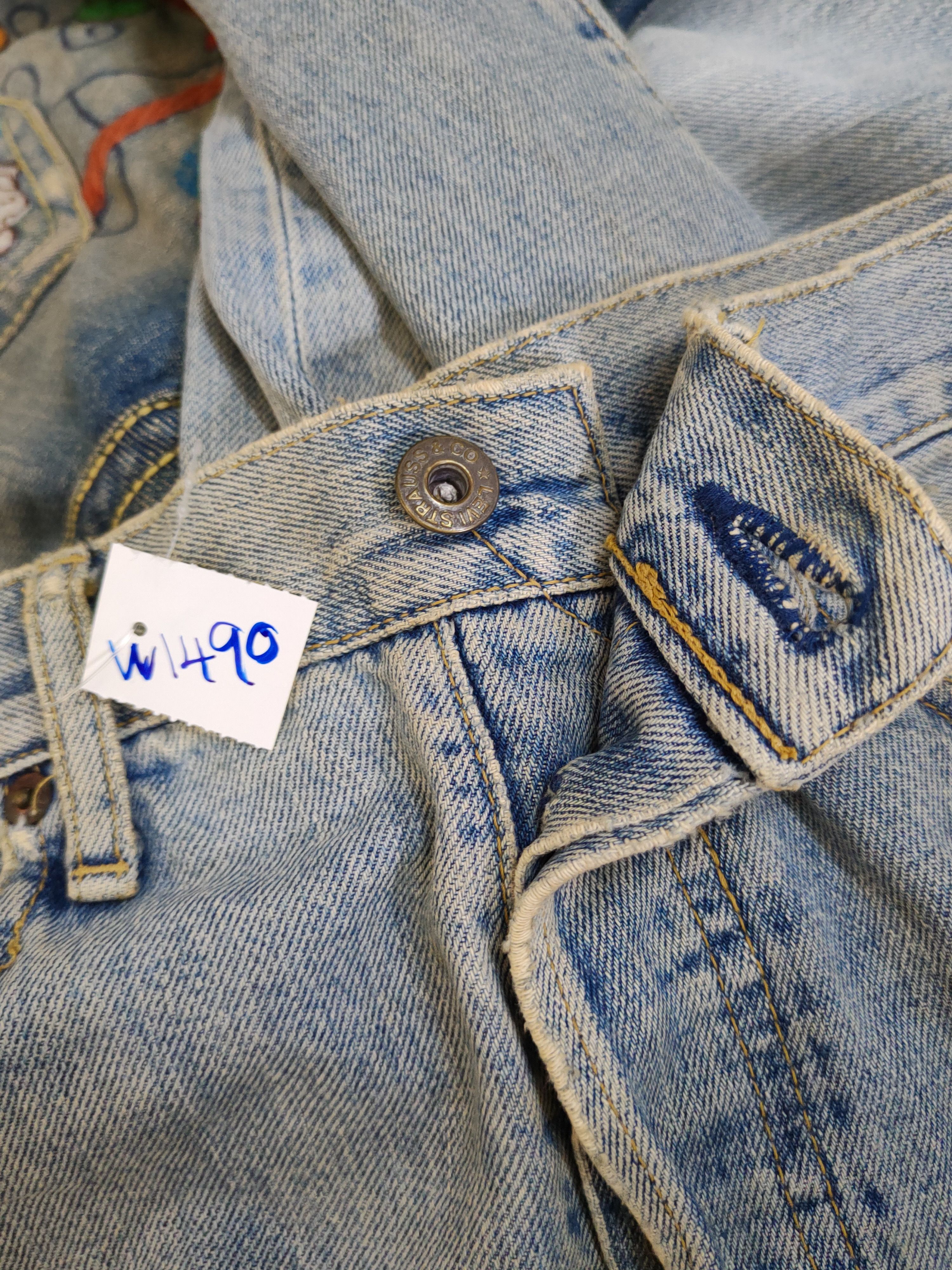 Levi's Levi's vintage selvedge faded Distressed Ripped denim #W1490 Size US 32 / EU 48 - 19 Thumbnail