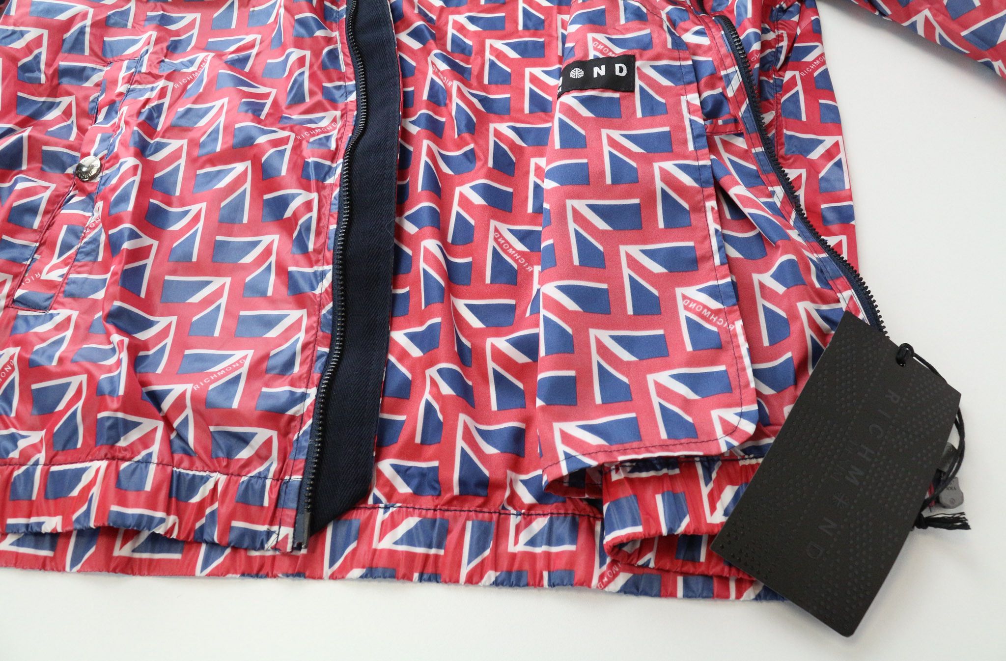John Richmond IT48 Red Graphic Hooded Full Zip Jacket 73996 Size US M / EU 48-50 / 2 - 7 Thumbnail