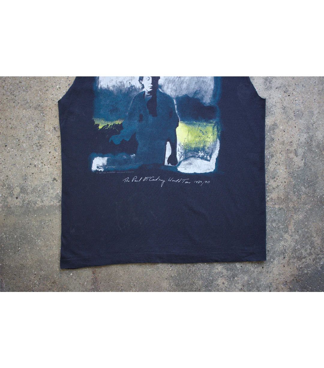 Vintage 1989 Vintage Paul McCartney Sleeveless T-Shirt Size US L / EU 52-54 / 3 - 5 Thumbnail