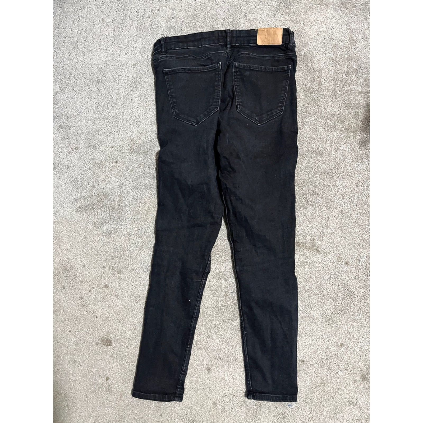 Zara Zara Jeans Womens Size 8 Black Wash Denim High Rise 27in Inseam Skinny Regular Cotton Denim Brand Zara Women 8 Black Jeans Womens Size 30" / US 8 / IT 44 - 3 Thumbnail