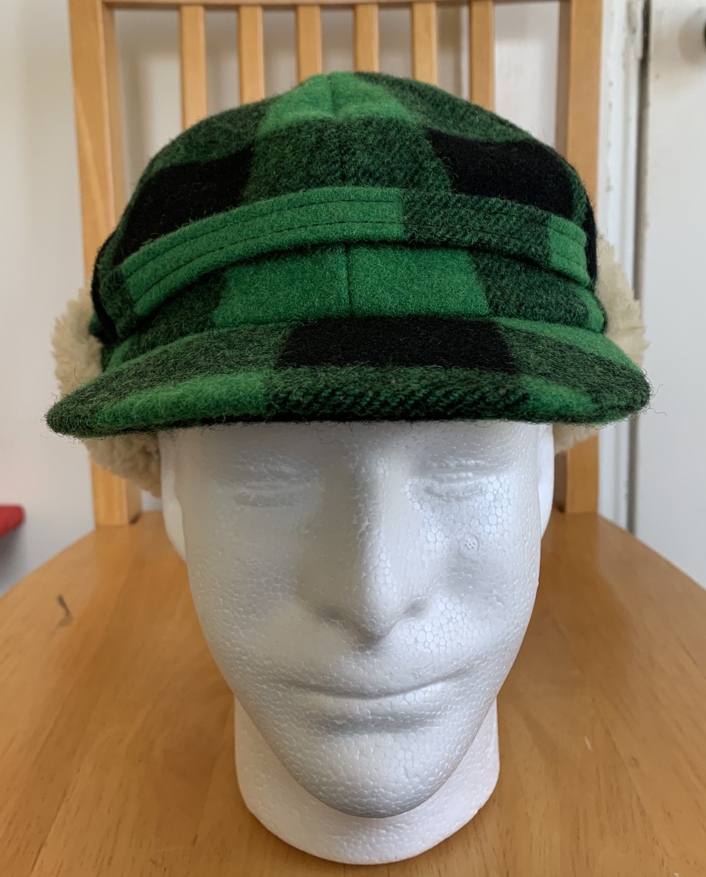 Number (N)ine FW08 Wool Check Hat Size ONE SIZE - 5 Thumbnail