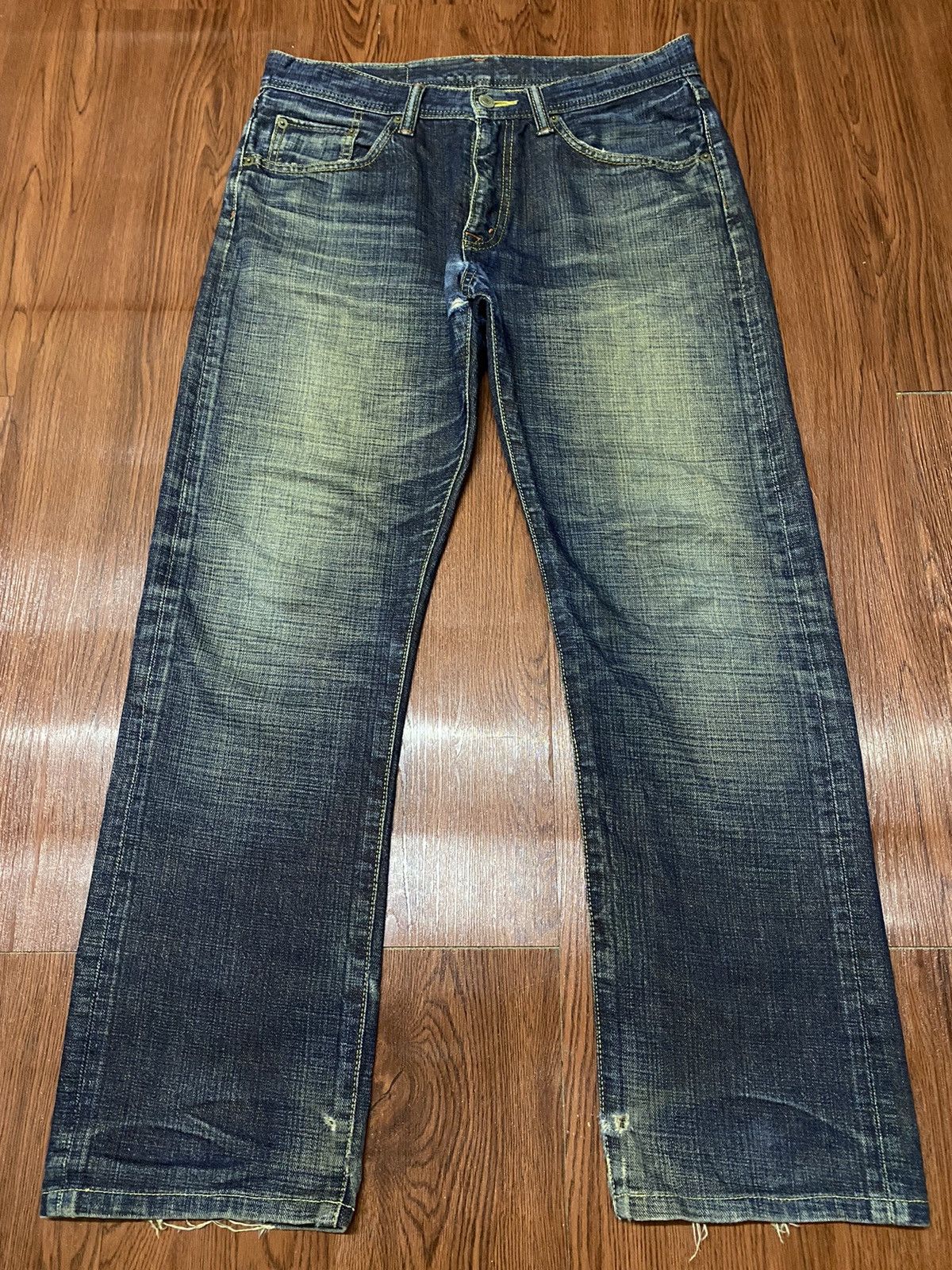 Japanese Brand Vintage Japanese Brand Blues Faded Loose Denim Jeans Size US 33 - 1 Thumbnail