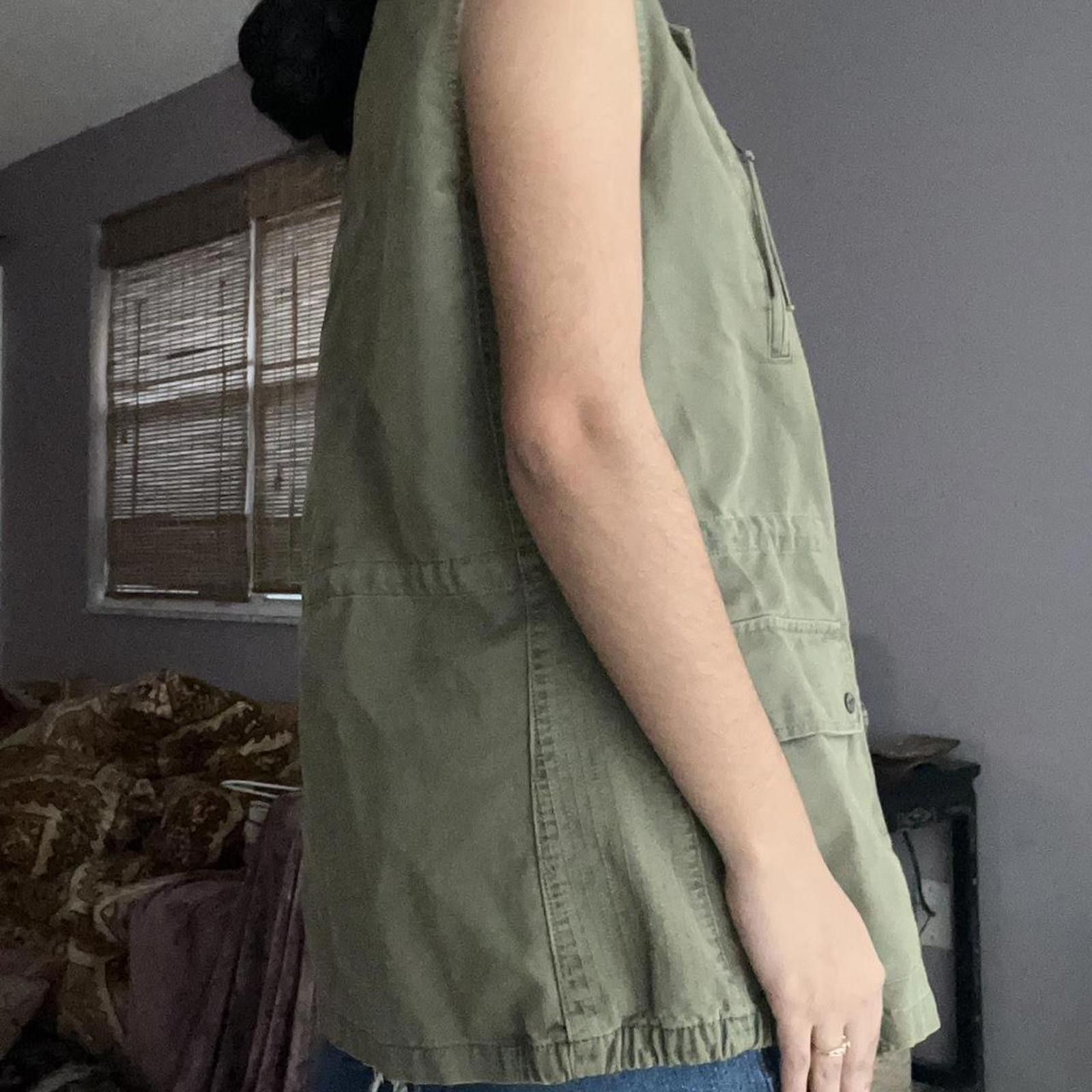 Other Khaki green sleeveless vest with pockets # Size M / US 6-8 / IT 42-44 - 2 Thumbnail