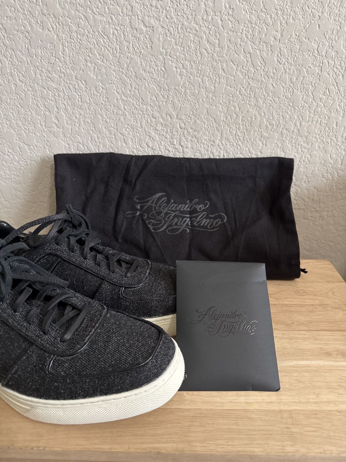 Alejandro Ingelmo Grey Toby Fabric Low Top Size US 10 / EU 43 - 11 Thumbnail