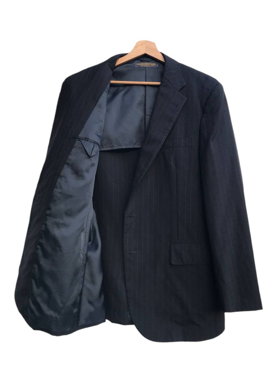 Brooks Brothers Brooks Brothers Striped Wool Blazer Size US L / EU 52-54 / 3 - 4 Thumbnail